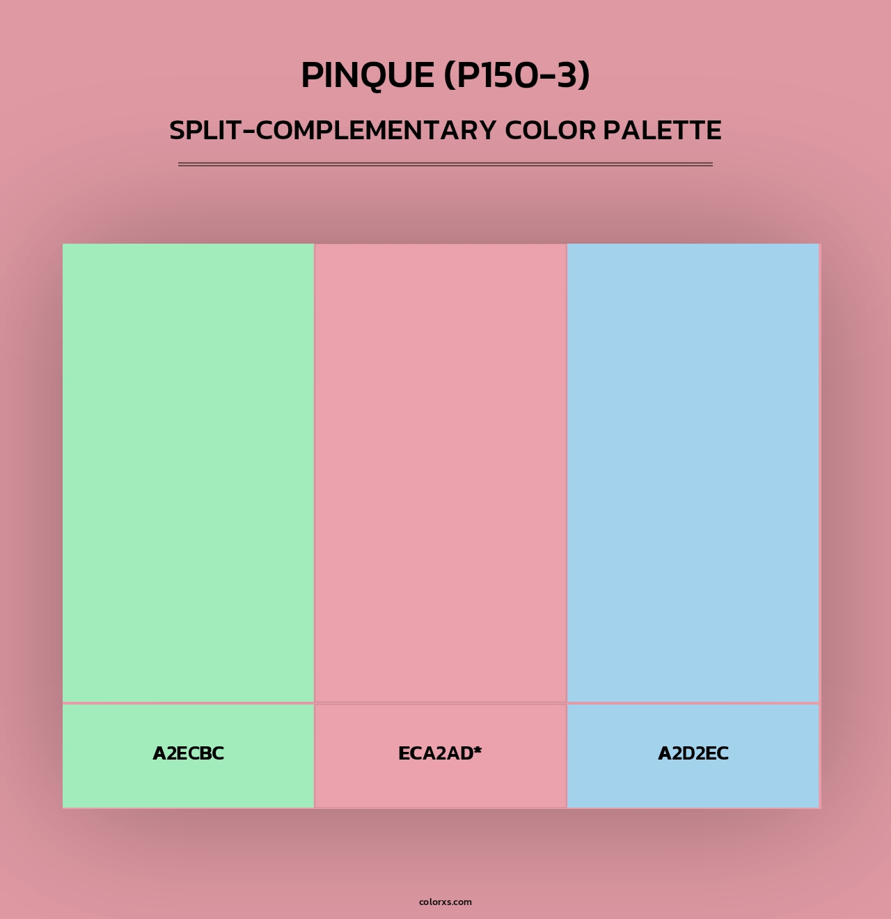 Pinque (P150-3) - Split-Complementary Color Palette