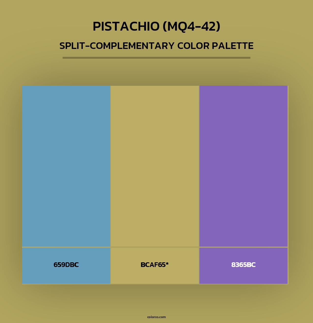 Pistachio (MQ4-42) - Split-Complementary Color Palette