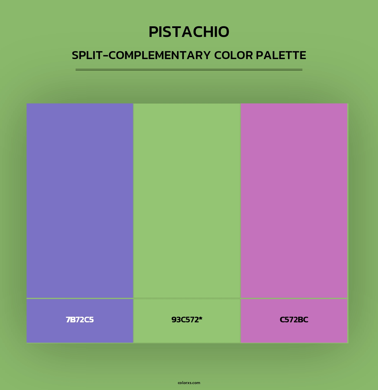 Pistachio - Split-Complementary Color Palette