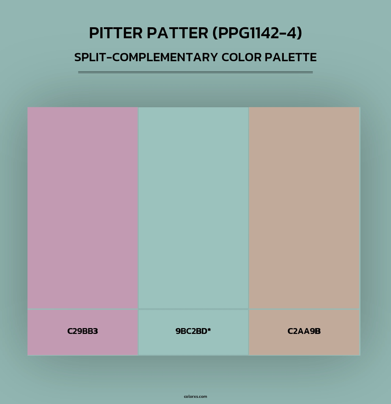 Pitter Patter (PPG1142-4) - Split-Complementary Color Palette