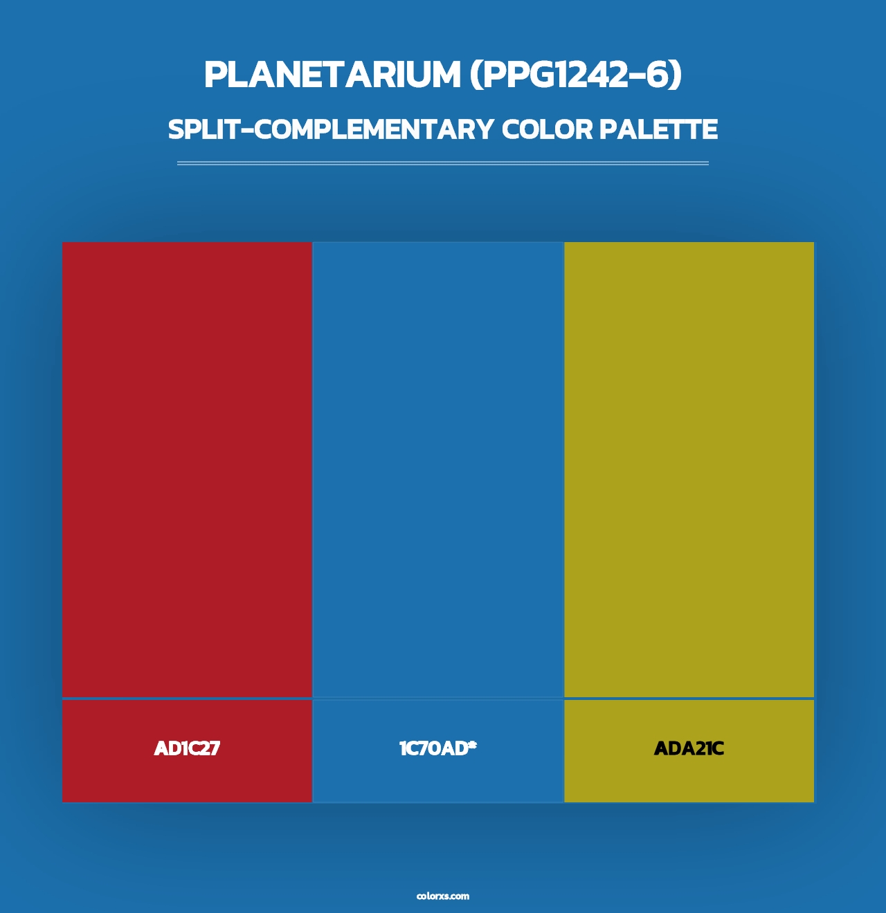 Planetarium (PPG1242-6) - Split-Complementary Color Palette