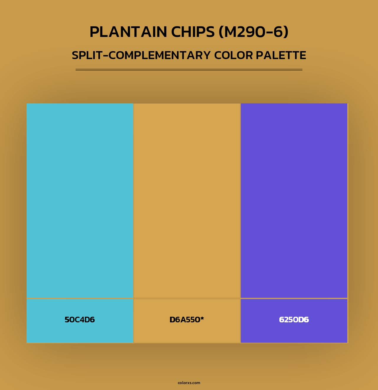 Plantain Chips (M290-6) - Split-Complementary Color Palette