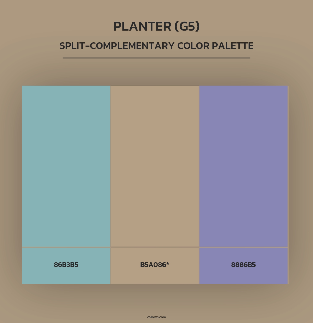 Planter (G5) - Split-Complementary Color Palette