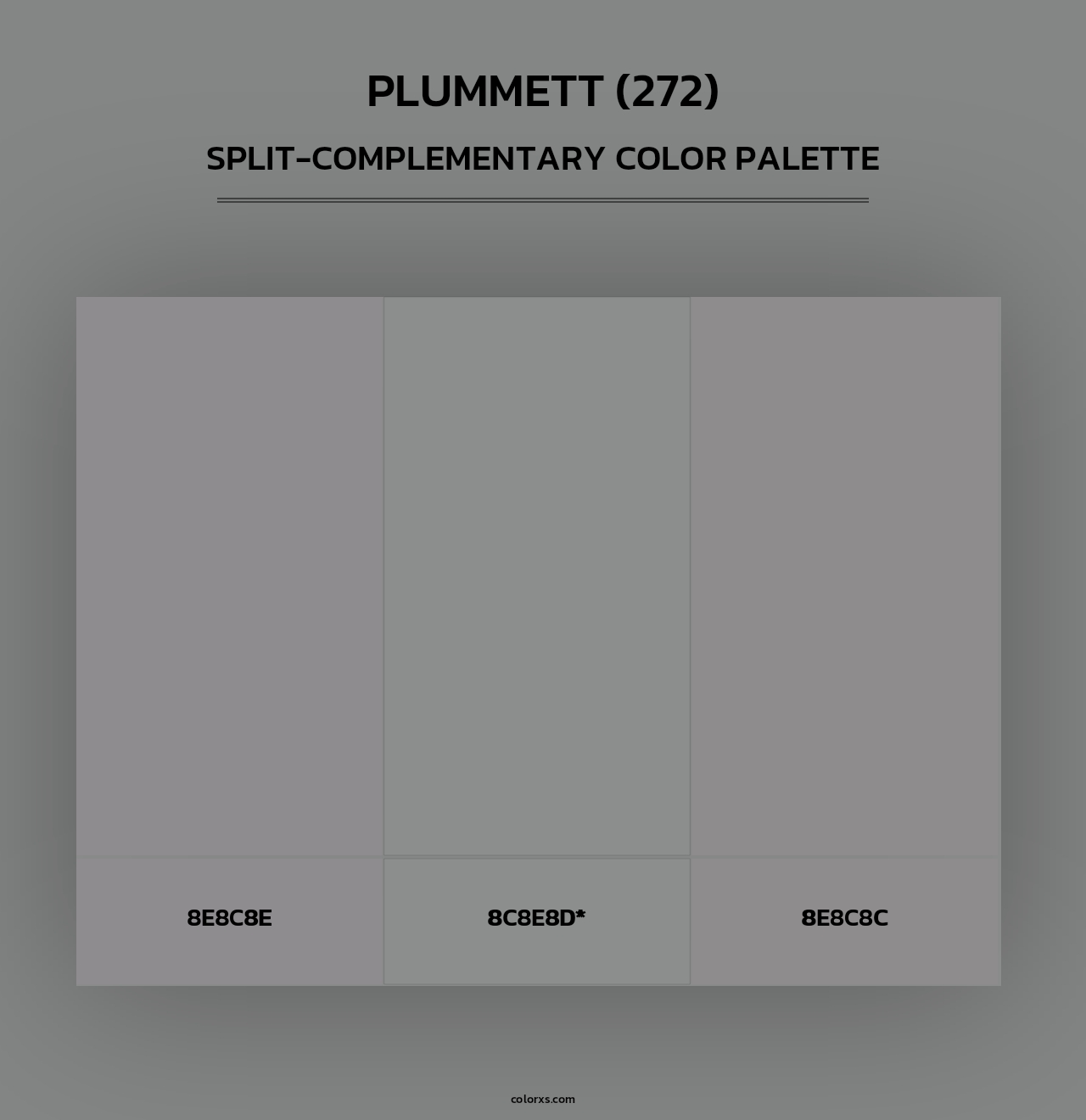 Plummett (272) - Split-Complementary Color Palette