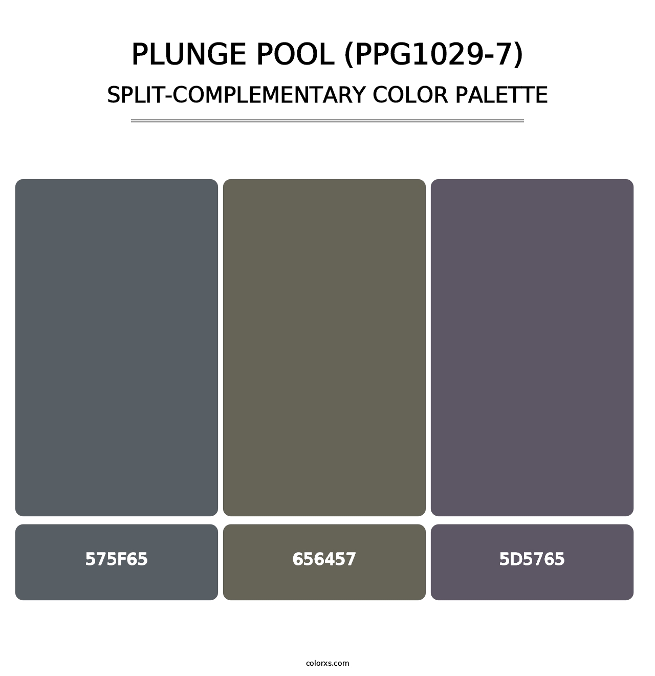 Plunge Pool (PPG1029-7) - Split-Complementary Color Palette