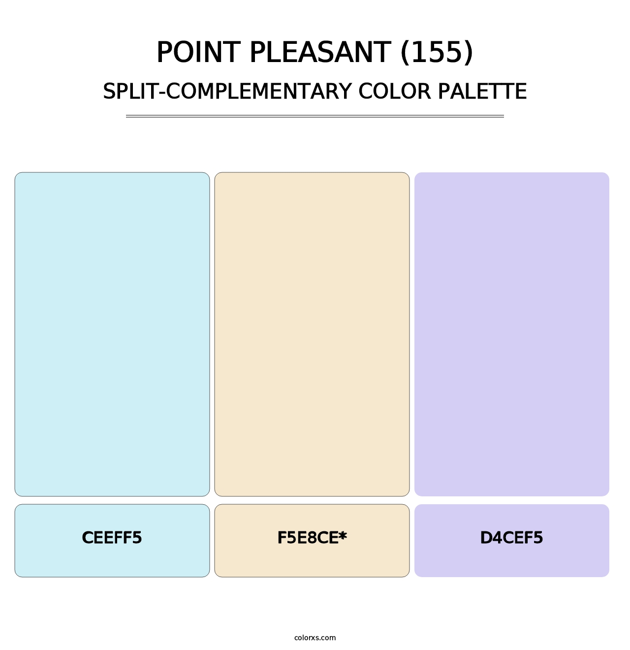 Point Pleasant (155) - Split-Complementary Color Palette