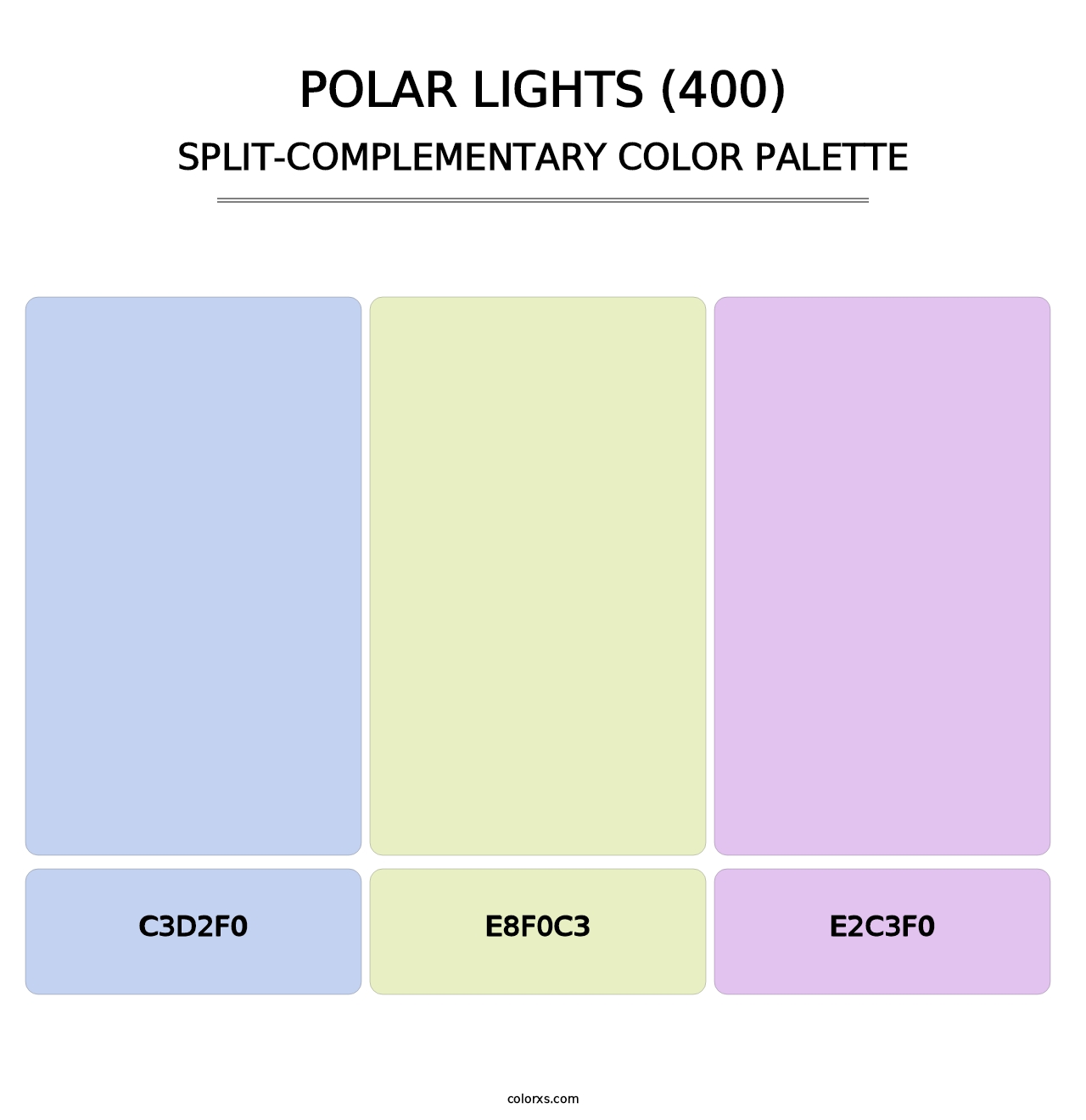 Polar Lights (400) - Split-Complementary Color Palette