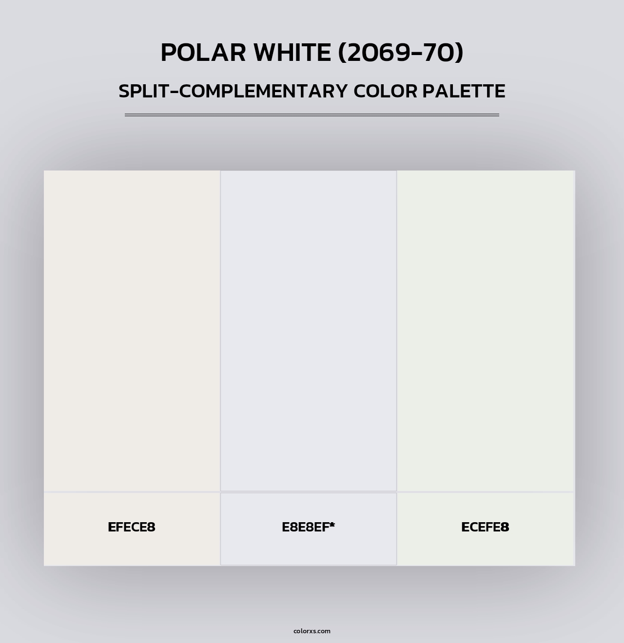 Polar White (2069-70) - Split-Complementary Color Palette