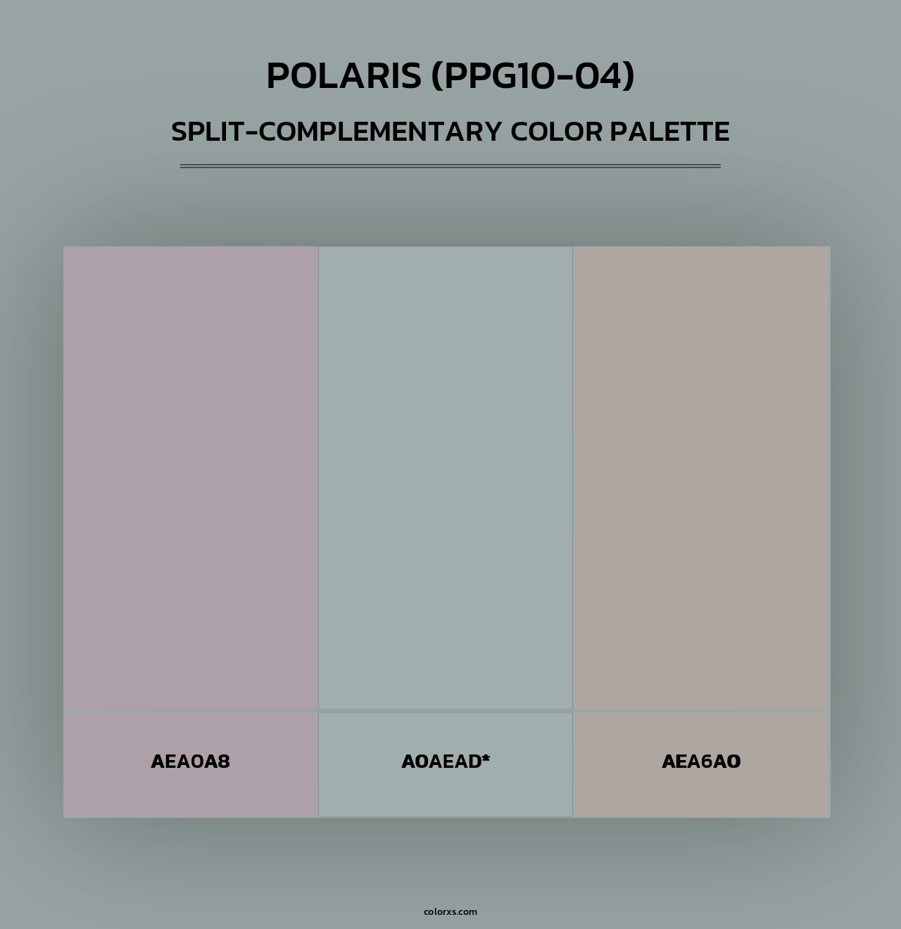 Polaris (PPG10-04) - Split-Complementary Color Palette