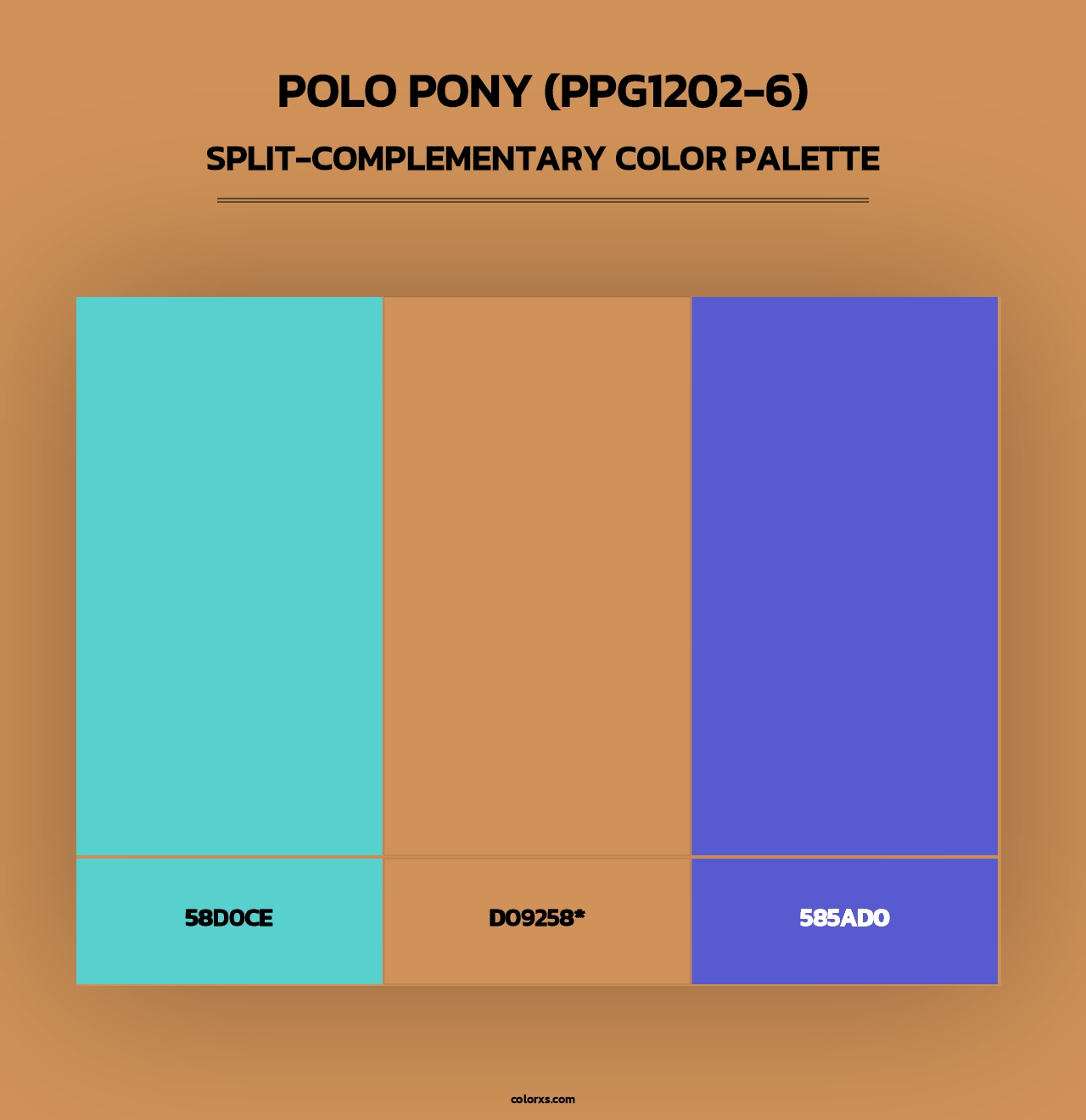 Polo Pony (PPG1202-6) - Split-Complementary Color Palette