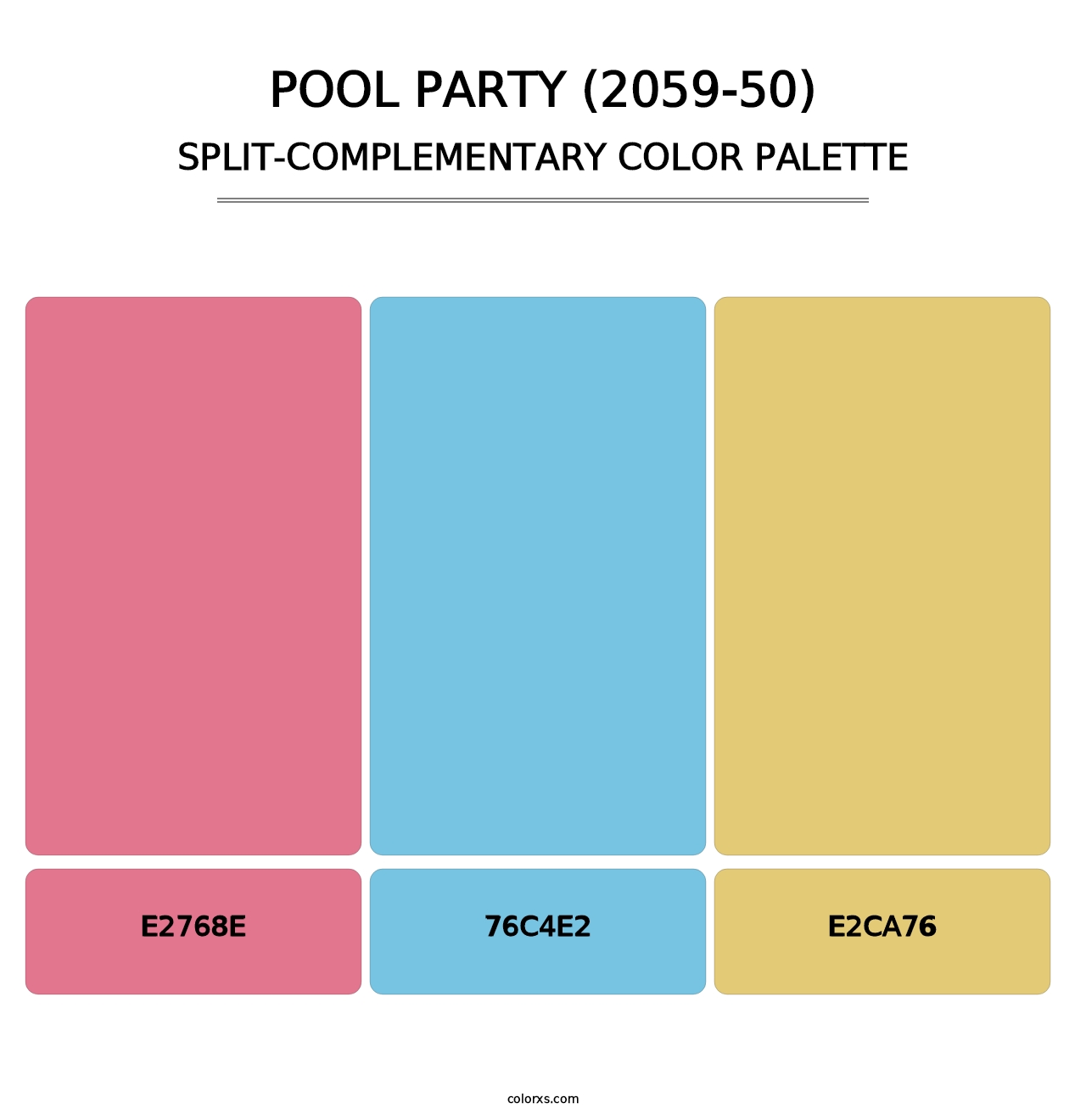 Pool Party (2059-50) - Split-Complementary Color Palette