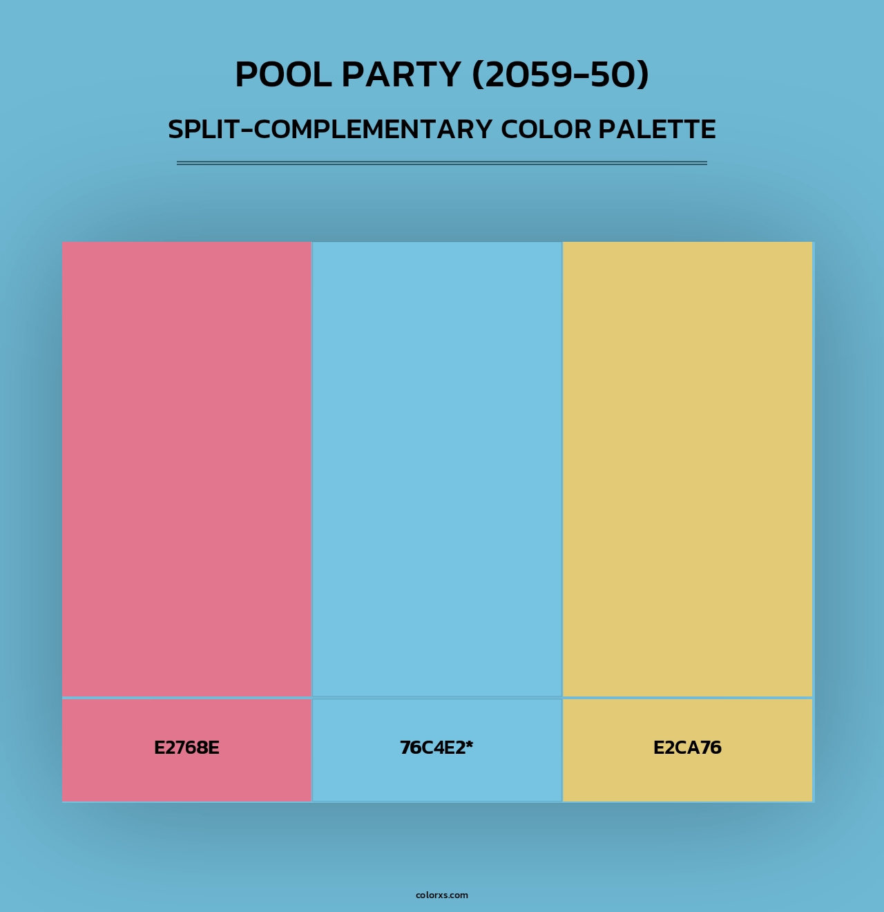 Pool Party (2059-50) - Split-Complementary Color Palette