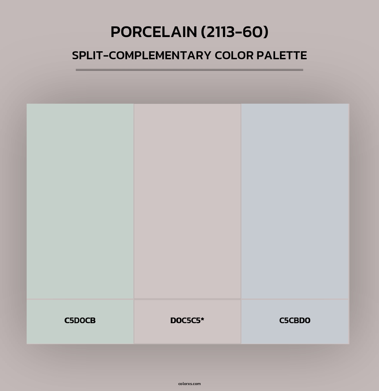 Porcelain (2113-60) - Split-Complementary Color Palette