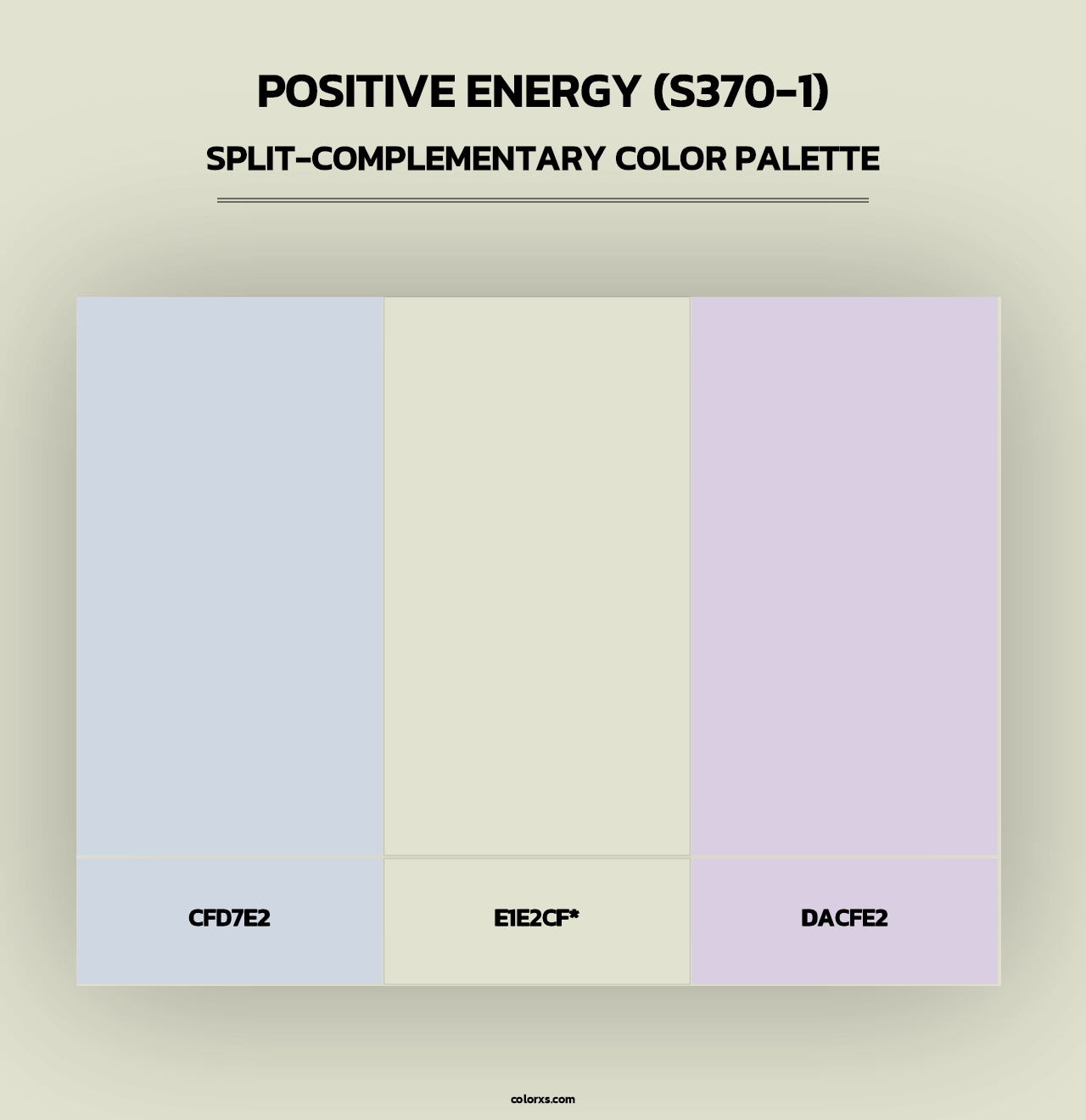 Positive Energy (S370-1) - Split-Complementary Color Palette