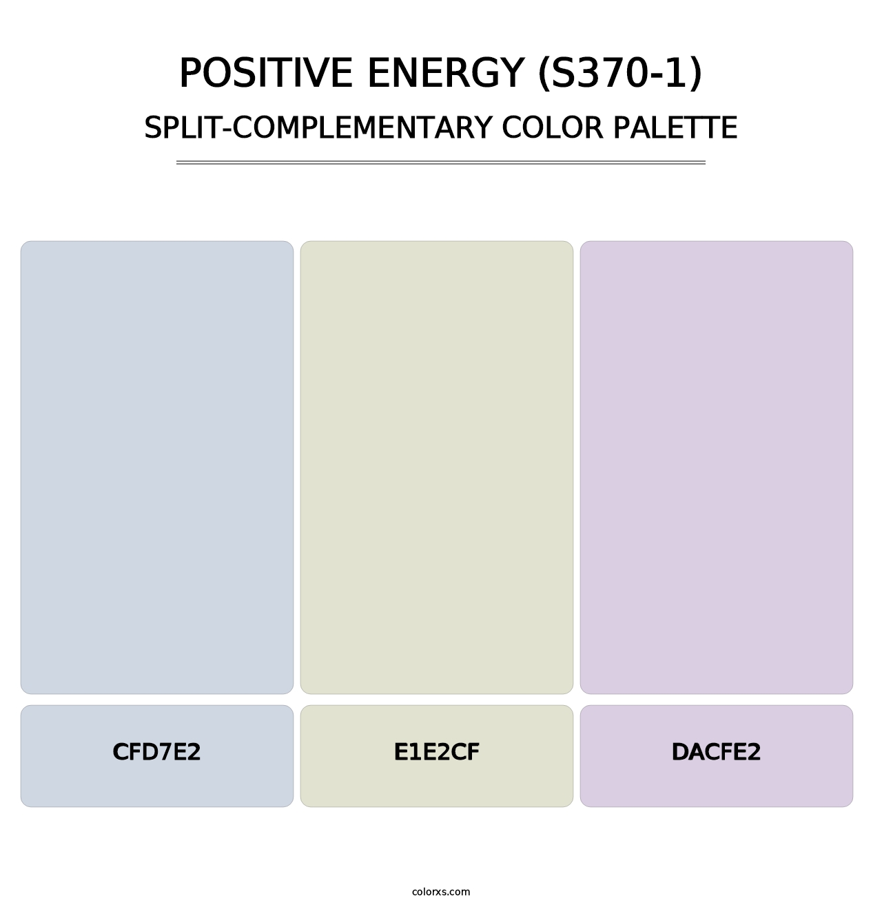 Positive Energy (S370-1) - Split-Complementary Color Palette