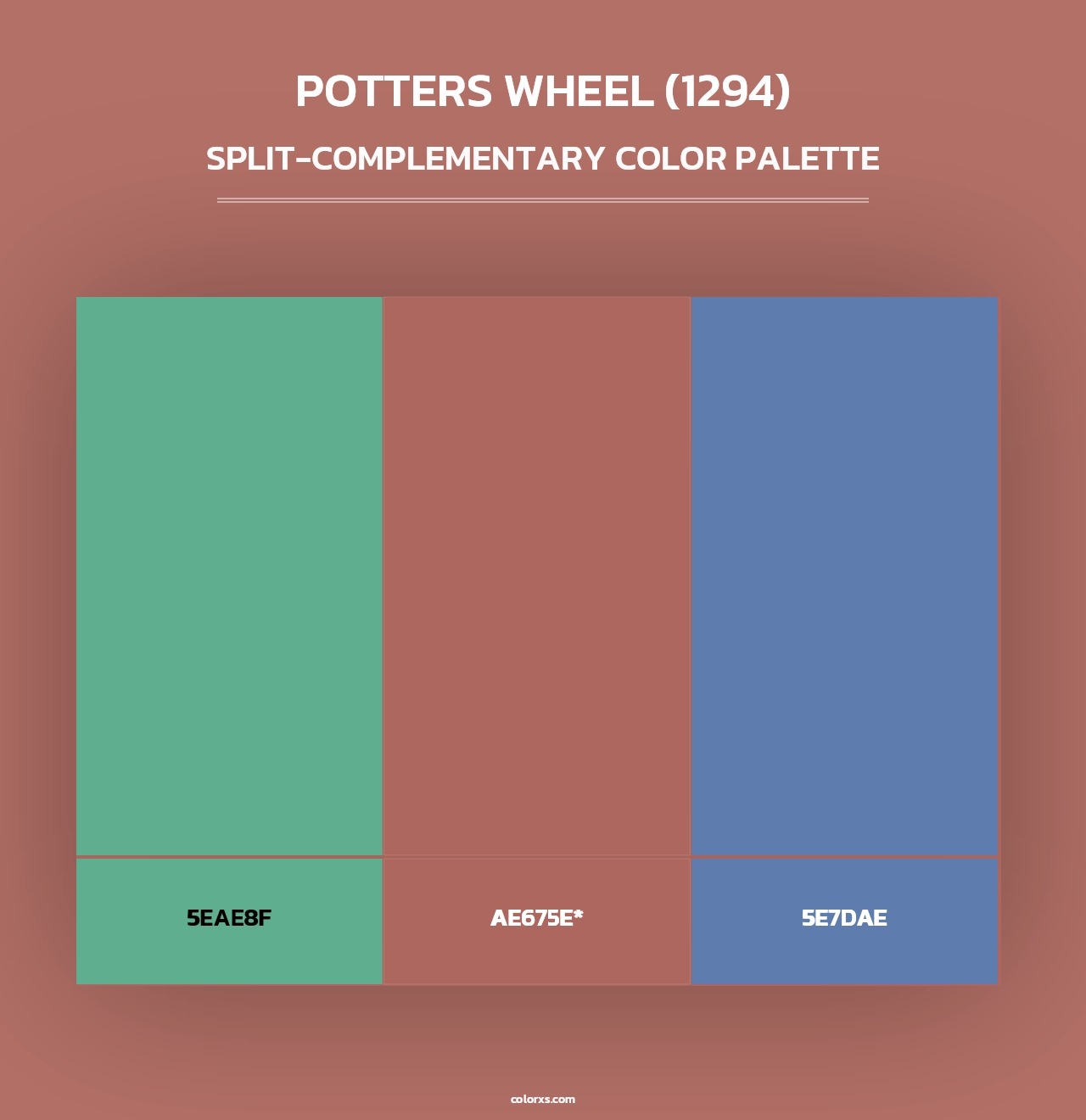 Potters Wheel (1294) - Split-Complementary Color Palette