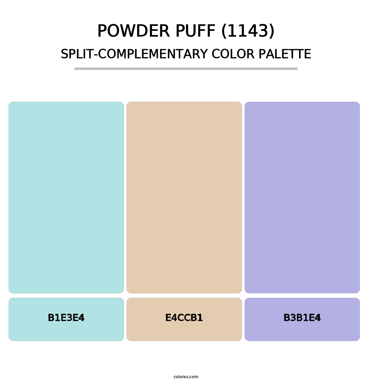 Powder Puff (1143) - Split-Complementary Color Palette