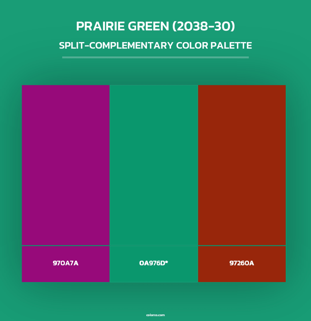 Prairie Green (2038-30) - Split-Complementary Color Palette