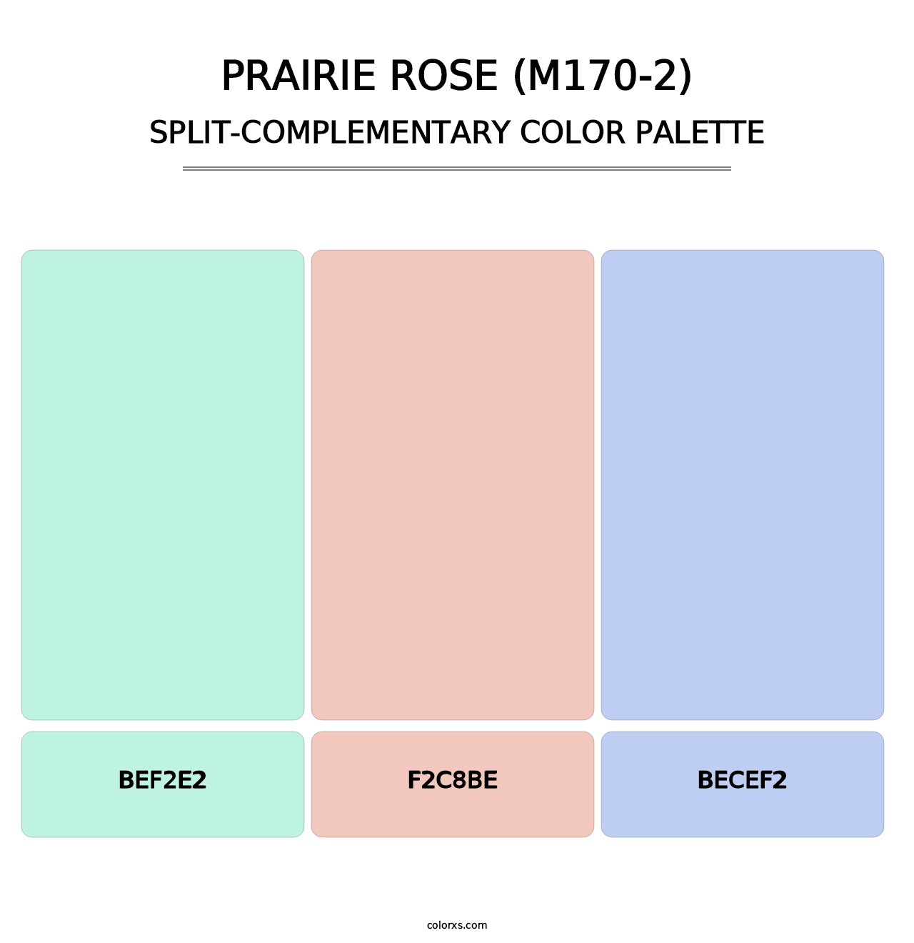 Prairie Rose (M170-2) - Split-Complementary Color Palette