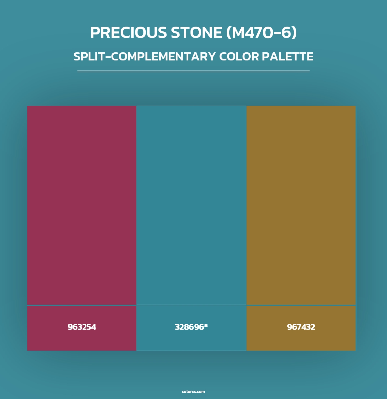 Precious Stone (M470-6) - Split-Complementary Color Palette