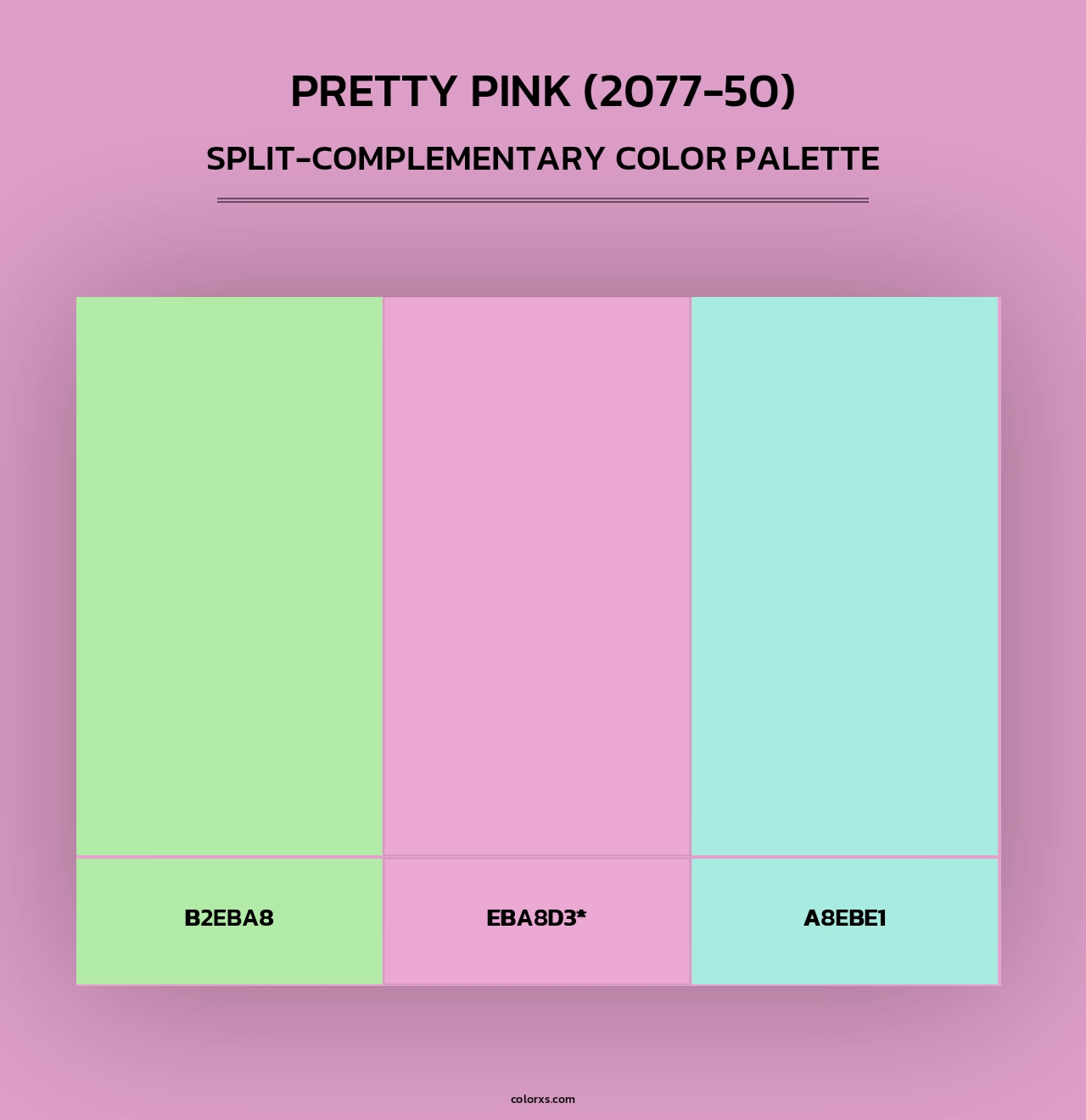 Pretty Pink (2077-50) - Split-Complementary Color Palette