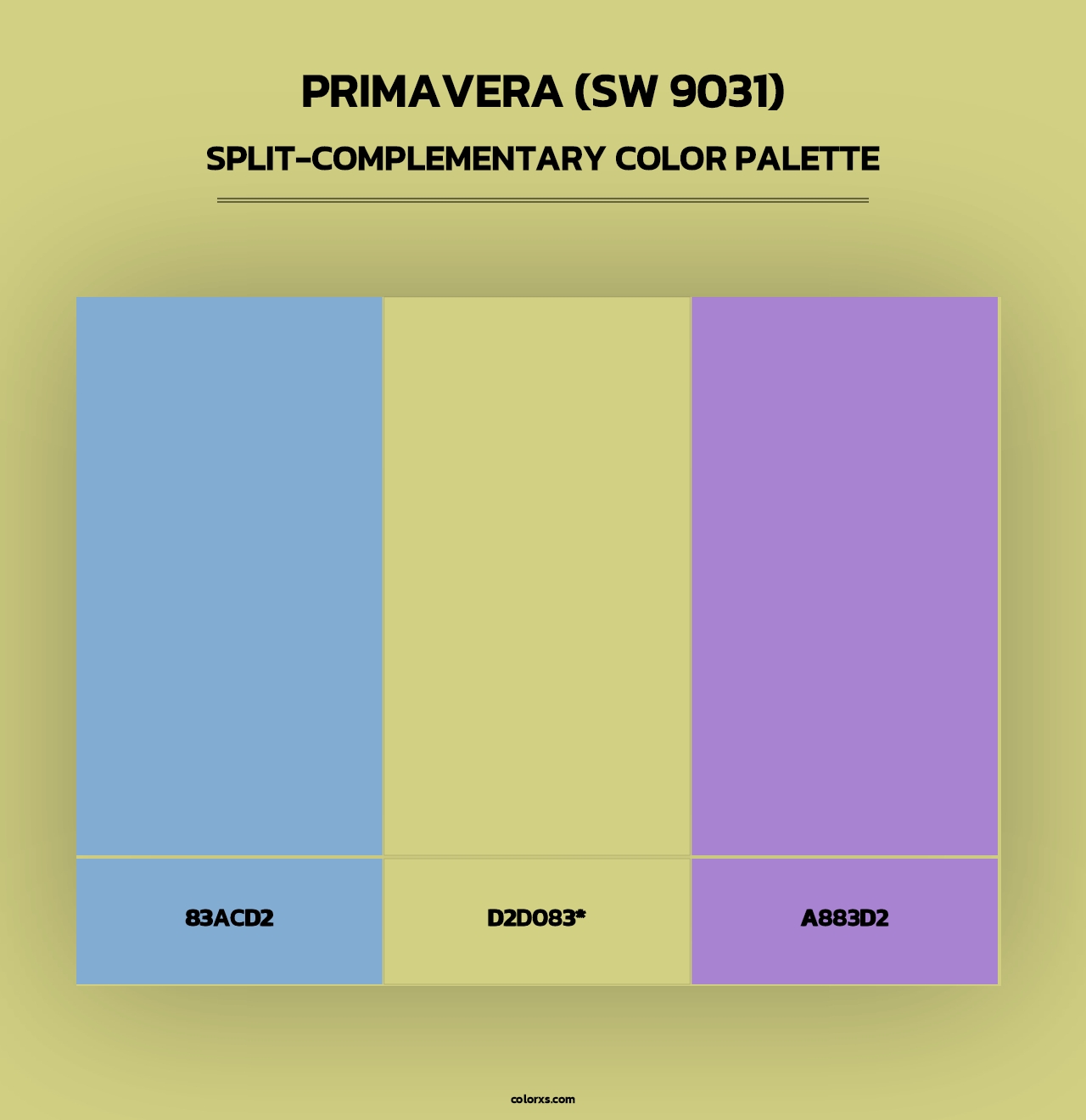 Primavera (SW 9031) - Split-Complementary Color Palette