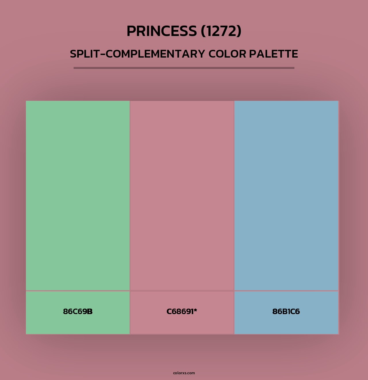 Princess (1272) - Split-Complementary Color Palette
