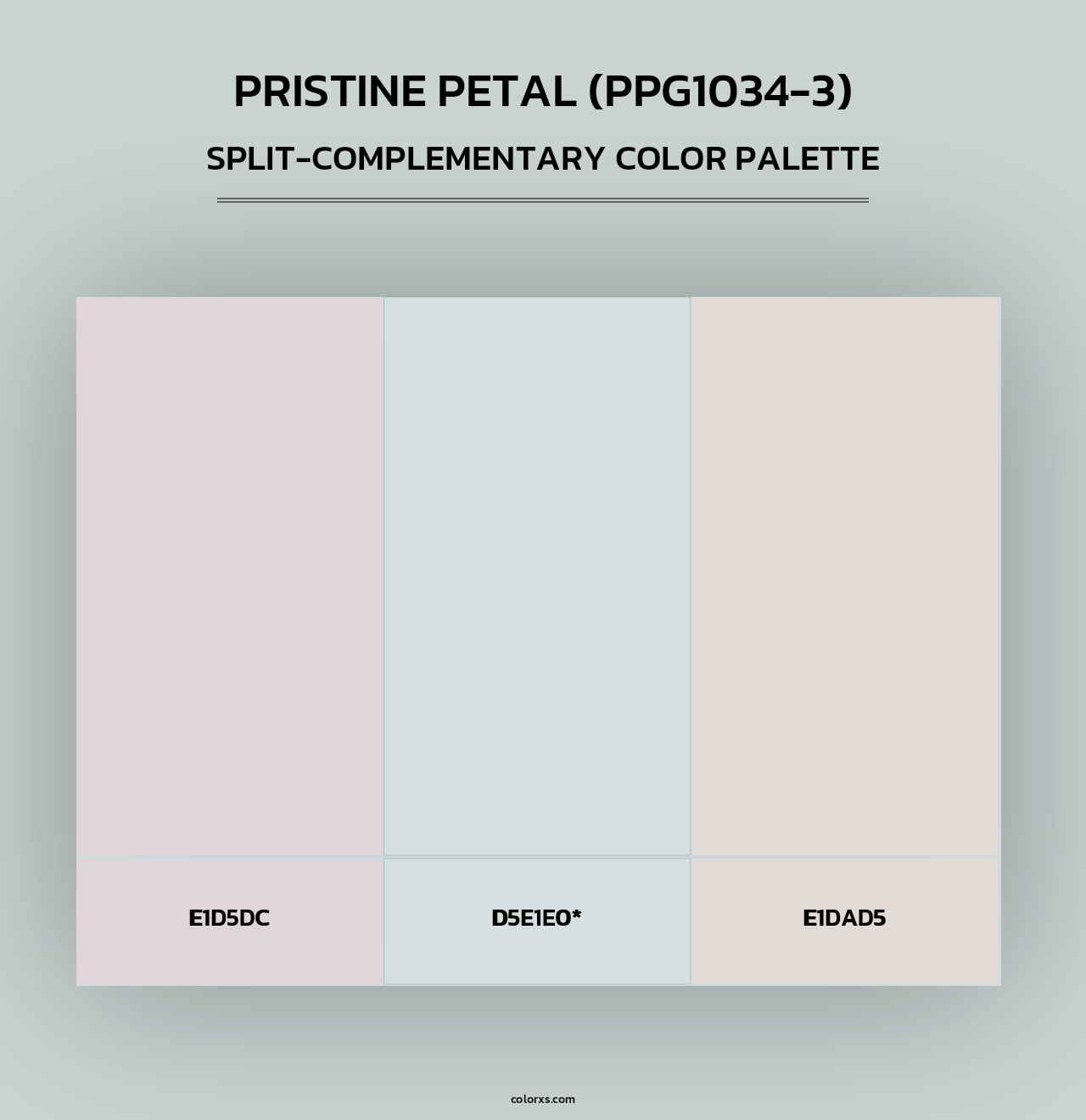 Pristine Petal (PPG1034-3) - Split-Complementary Color Palette