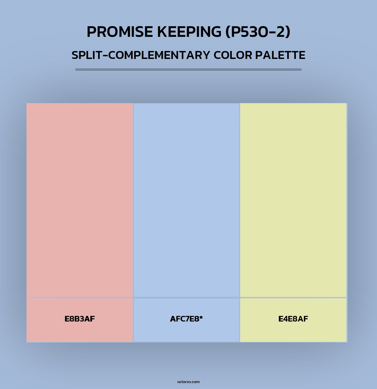 Promise Keeping (P530-2) - Split-Complementary Color Palette
