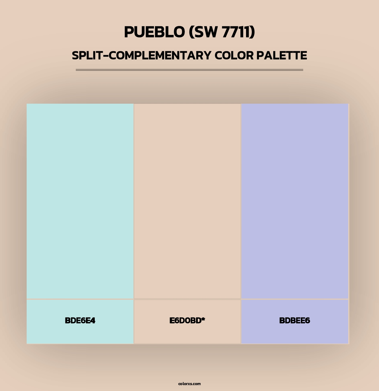Pueblo (SW 7711) - Split-Complementary Color Palette