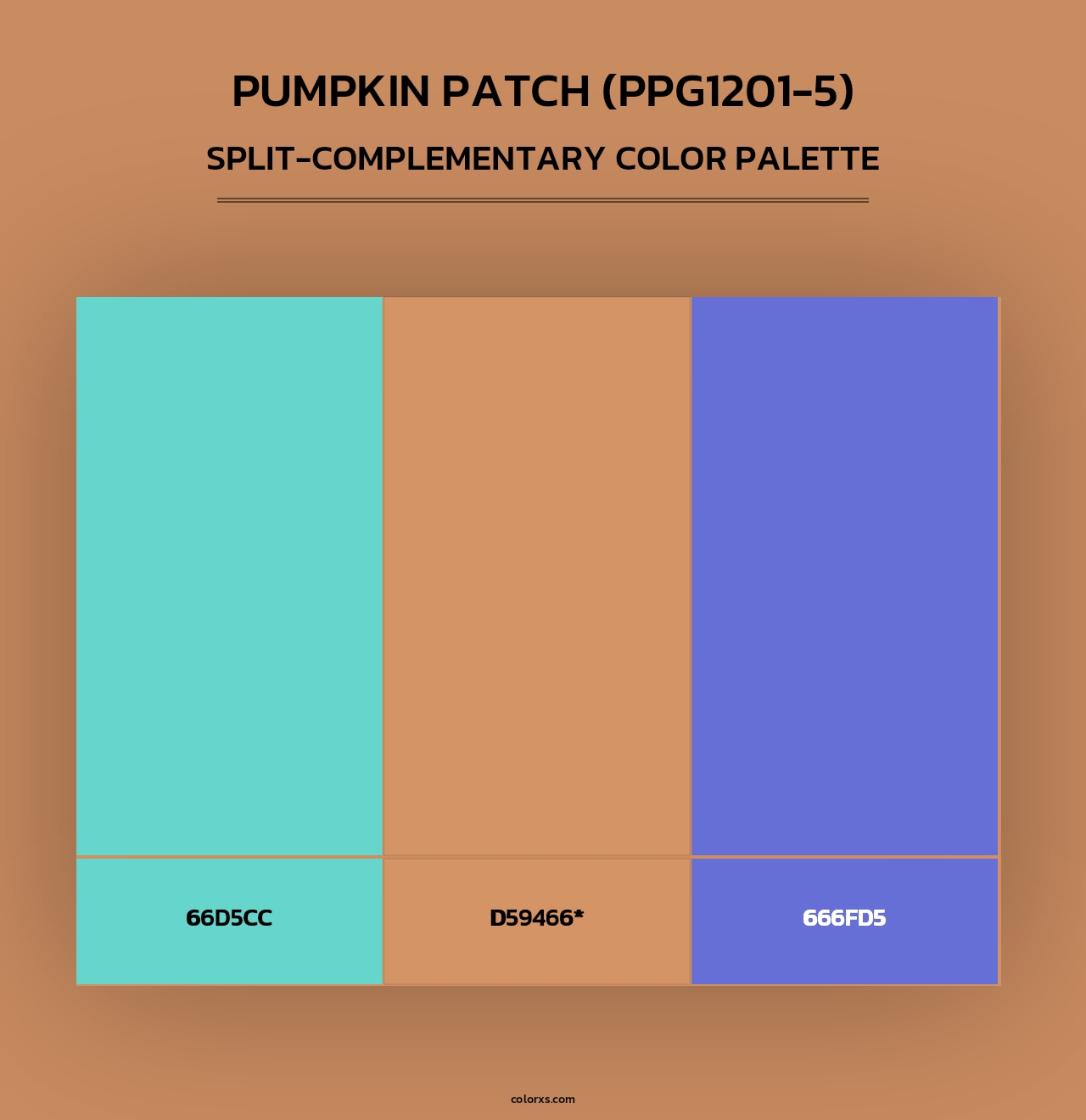 Pumpkin Patch (PPG1201-5) - Split-Complementary Color Palette