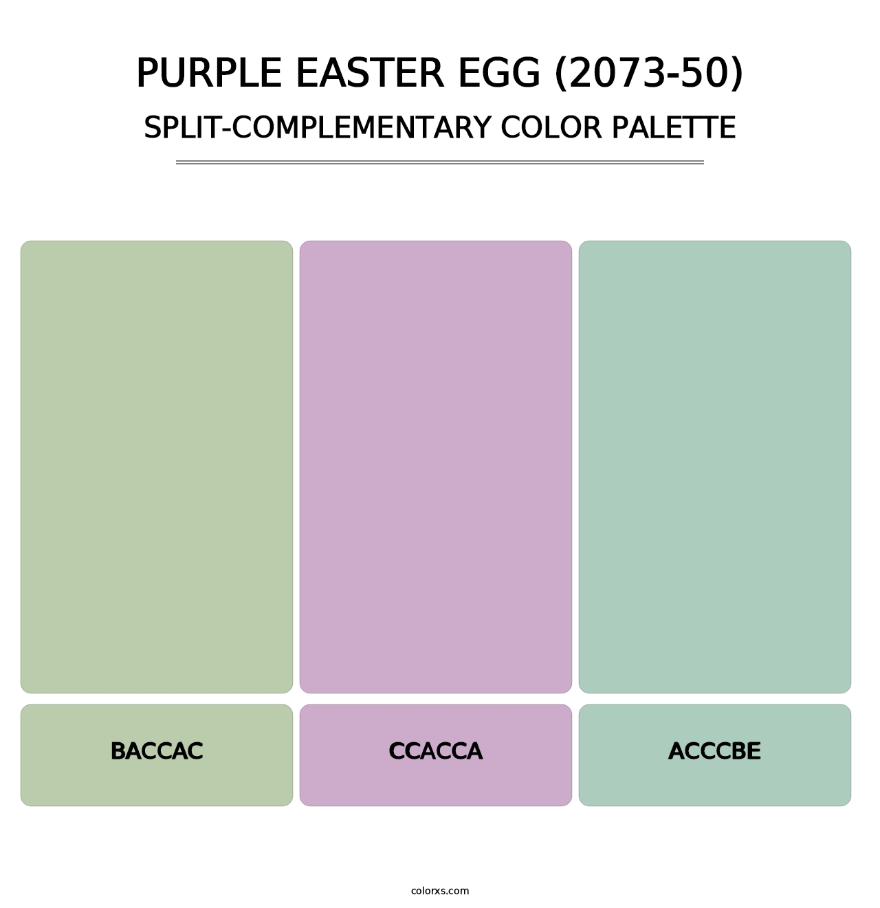Purple Easter Egg (2073-50) - Split-Complementary Color Palette