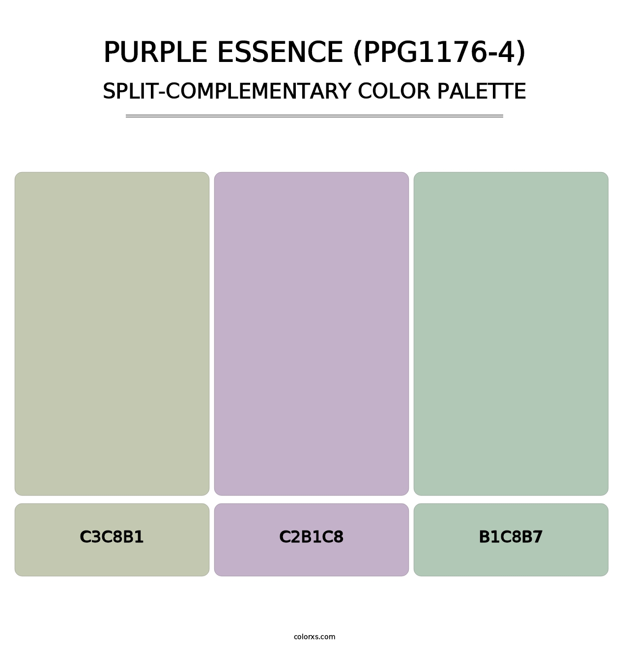 Purple Essence (PPG1176-4) - Split-Complementary Color Palette
