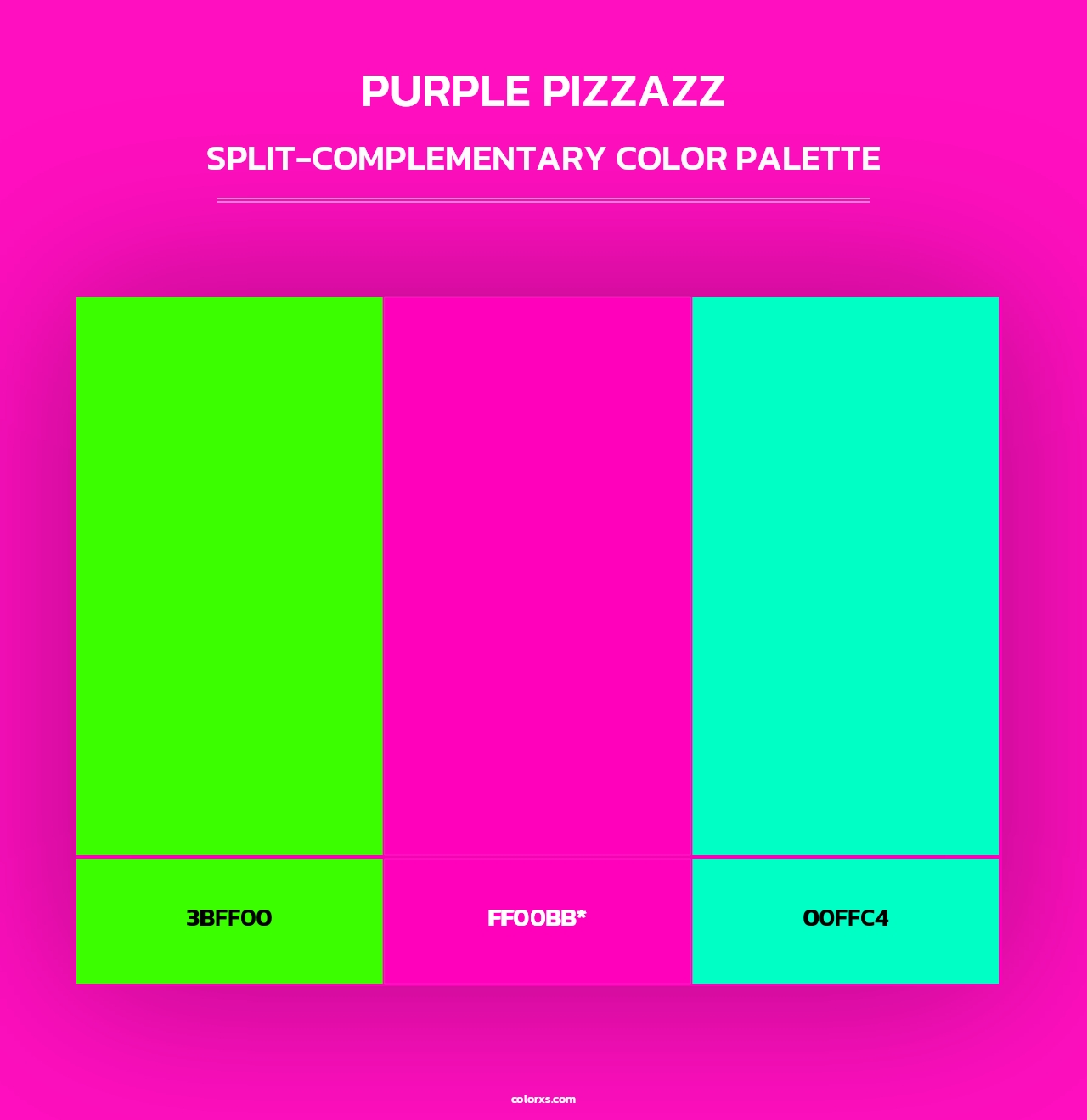 Purple Pizzazz - Split-Complementary Color Palette