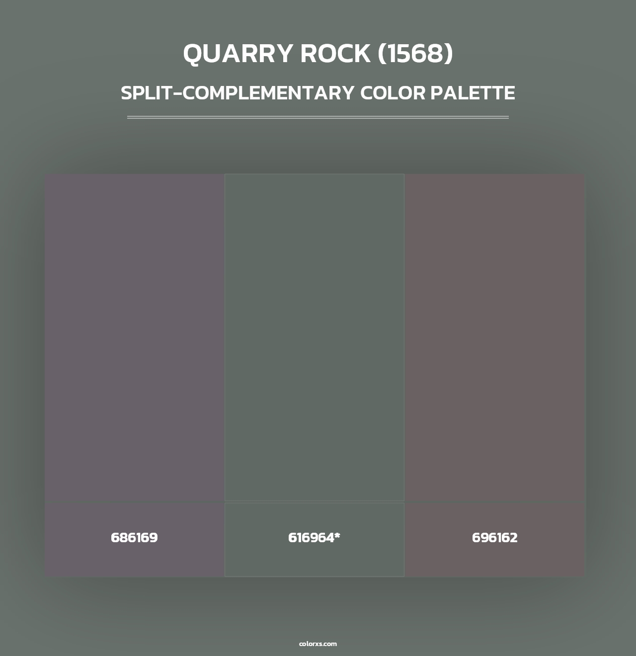Quarry Rock (1568) - Split-Complementary Color Palette