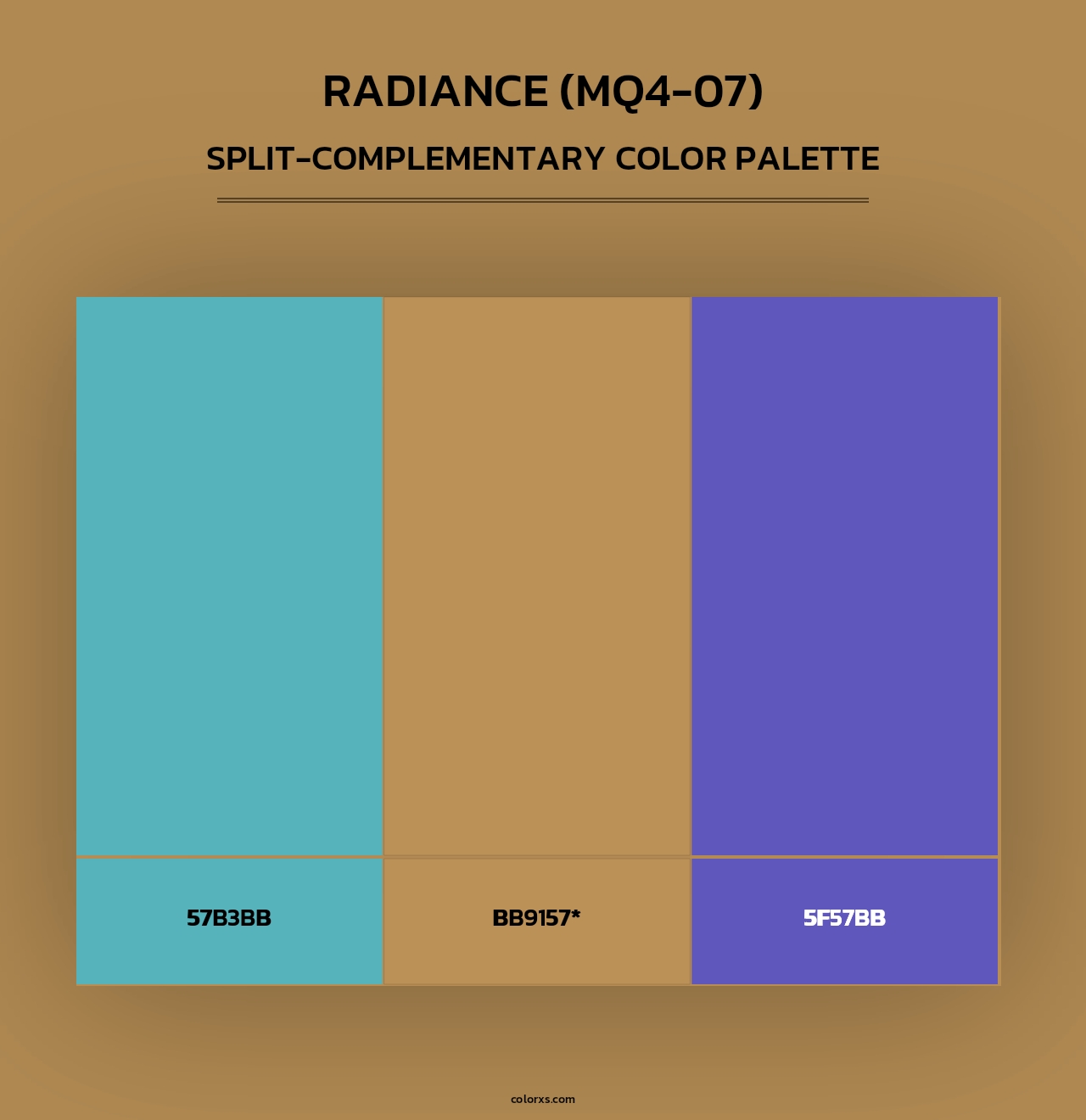 Radiance (MQ4-07) - Split-Complementary Color Palette