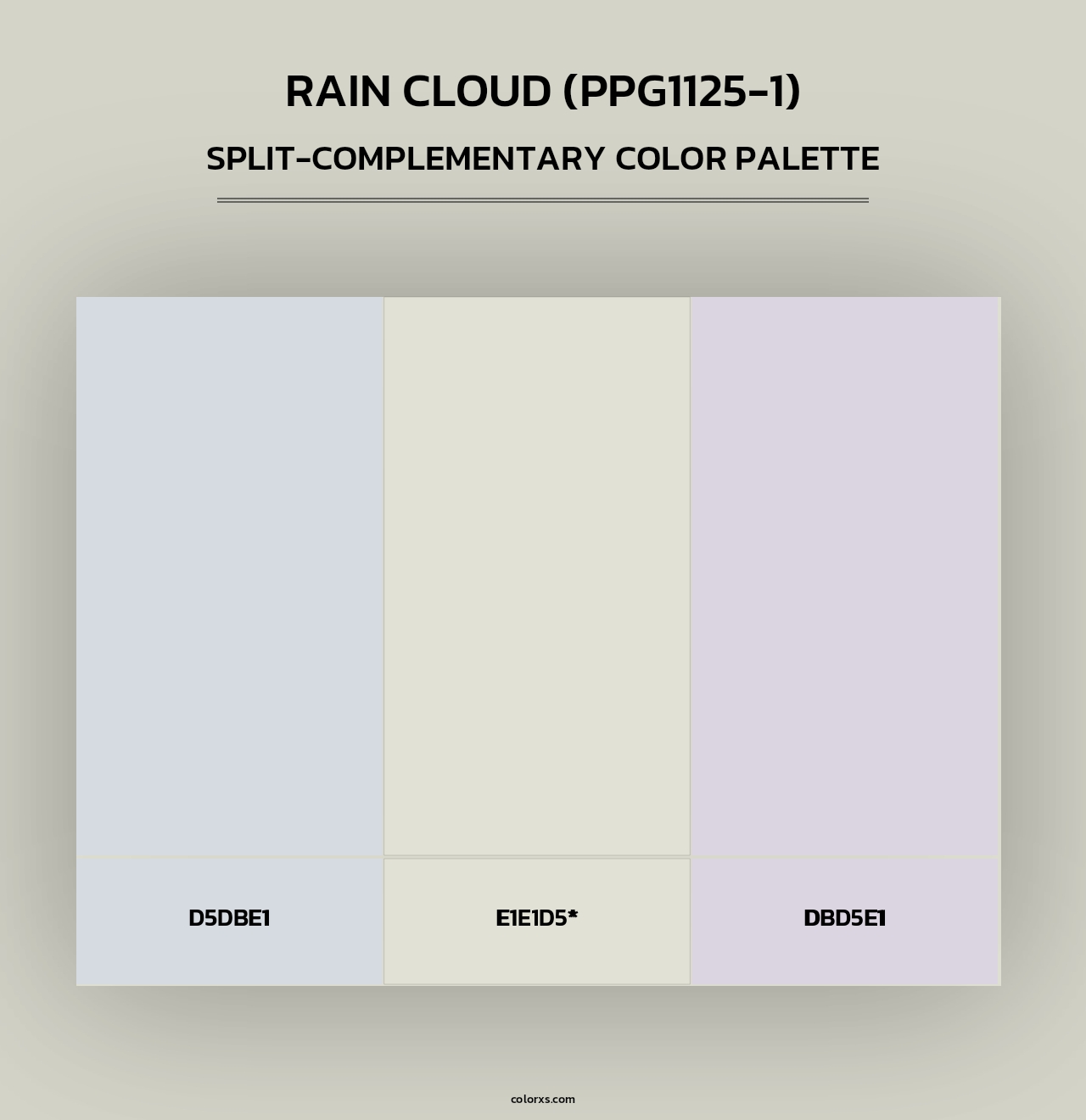 Rain Cloud (PPG1125-1) - Split-Complementary Color Palette