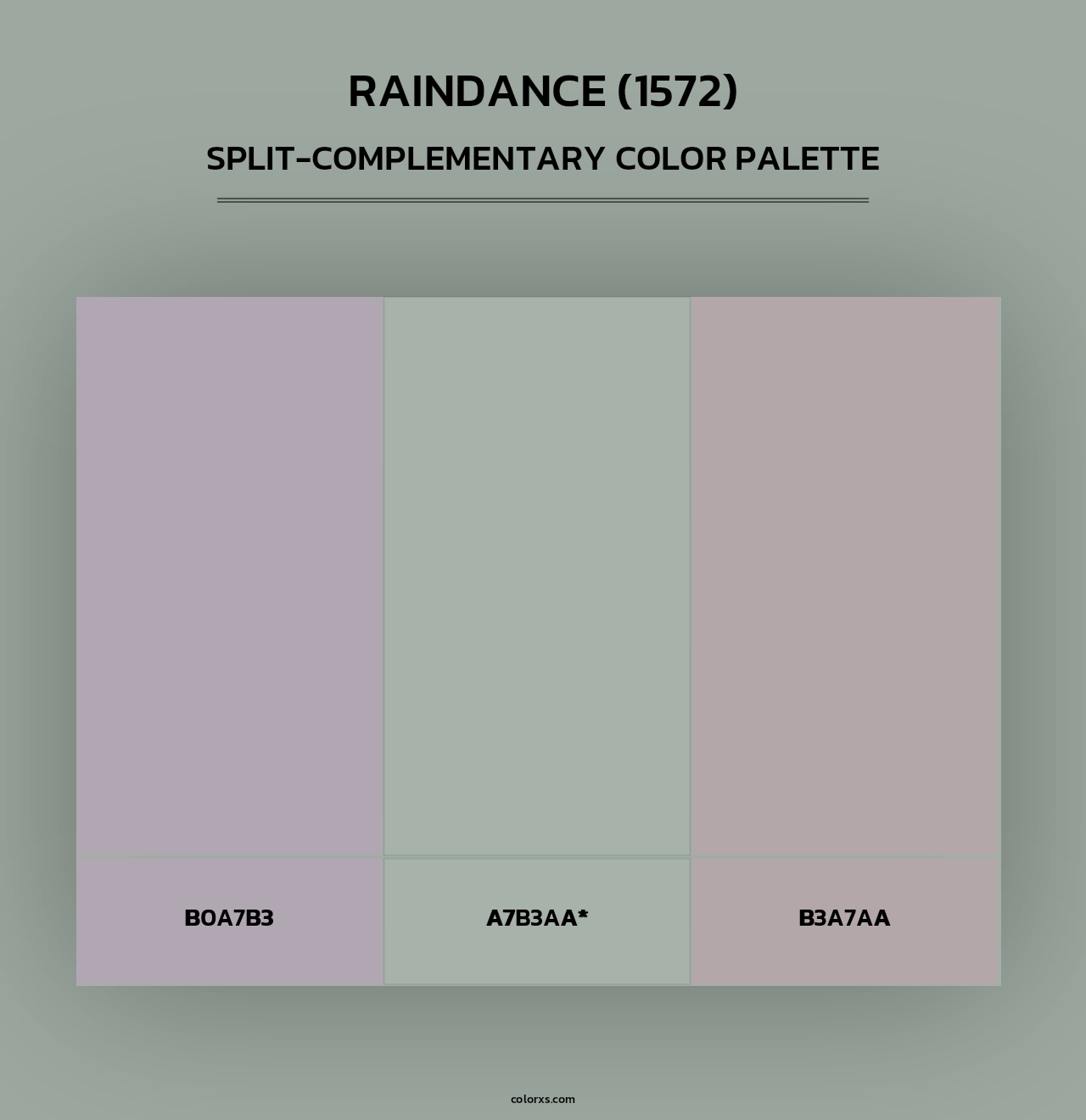 Raindance (1572) - Split-Complementary Color Palette