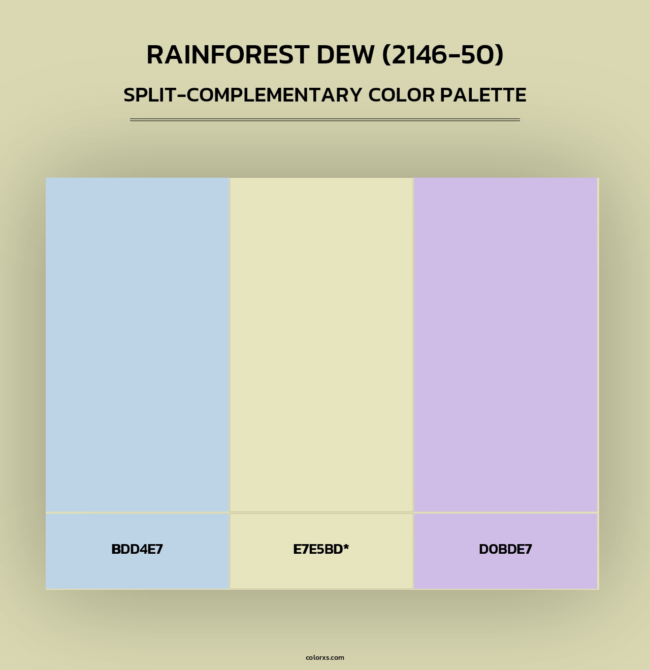 Rainforest Dew (2146-50) - Split-Complementary Color Palette