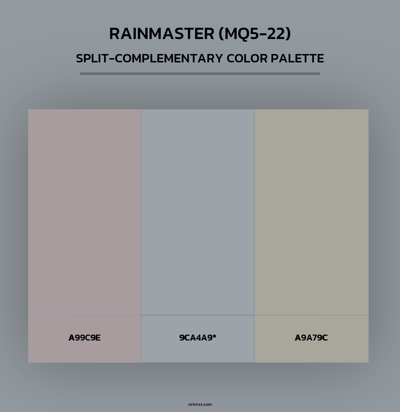 Rainmaster (MQ5-22) - Split-Complementary Color Palette