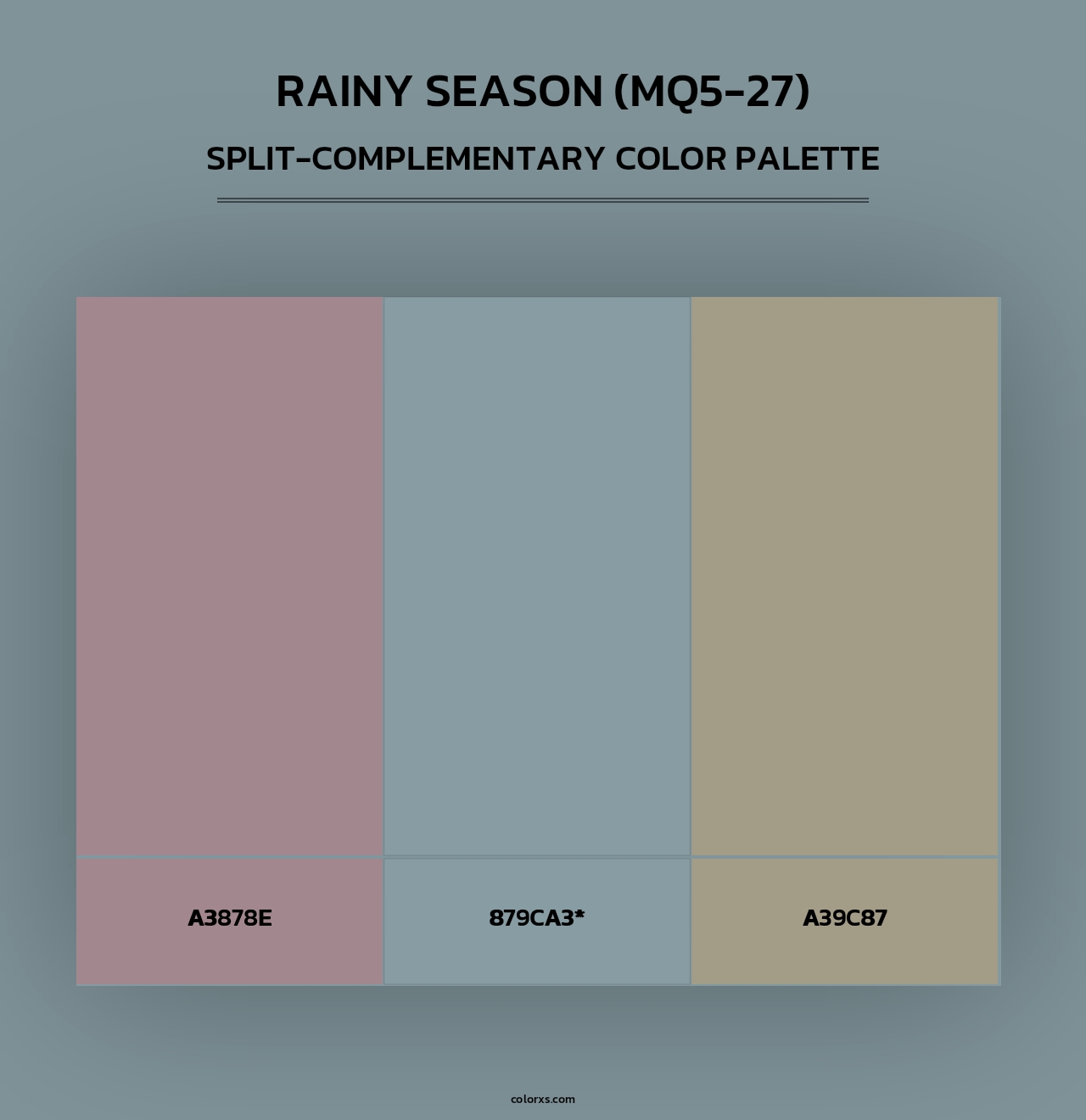 Rainy Season (MQ5-27) - Split-Complementary Color Palette