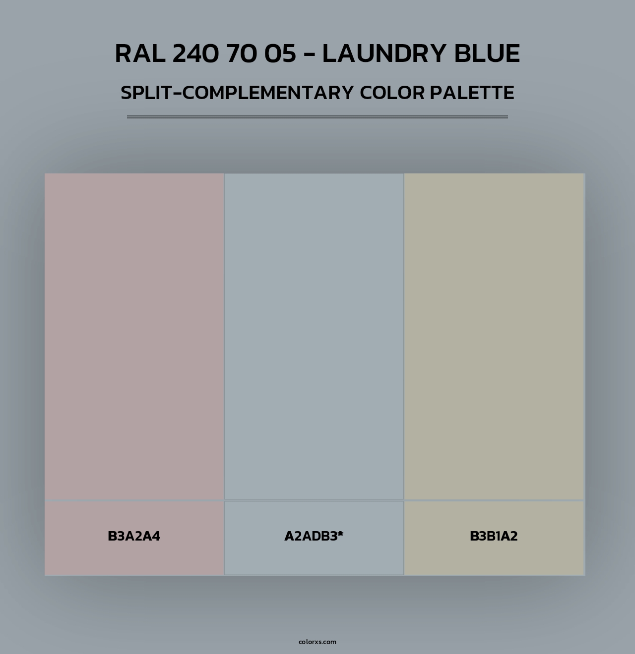RAL 240 70 05 - Laundry Blue - Split-Complementary Color Palette
