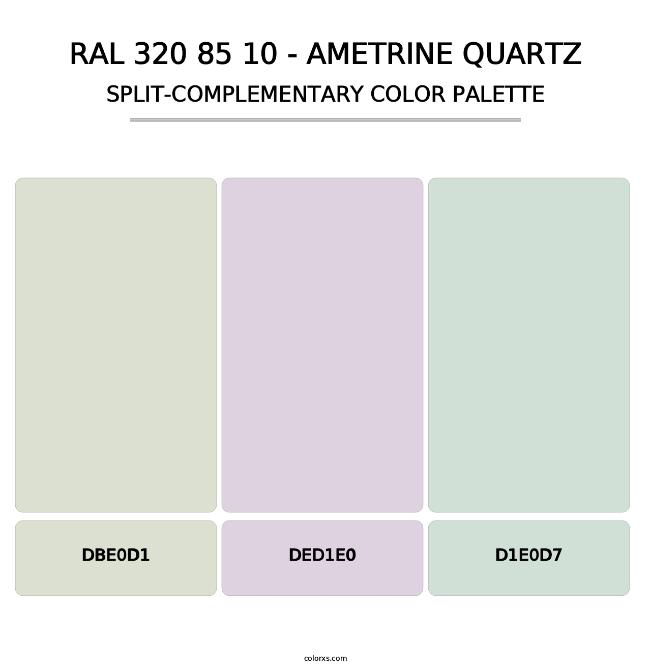 RAL 320 85 10 - Ametrine Quartz - Split-Complementary Color Palette