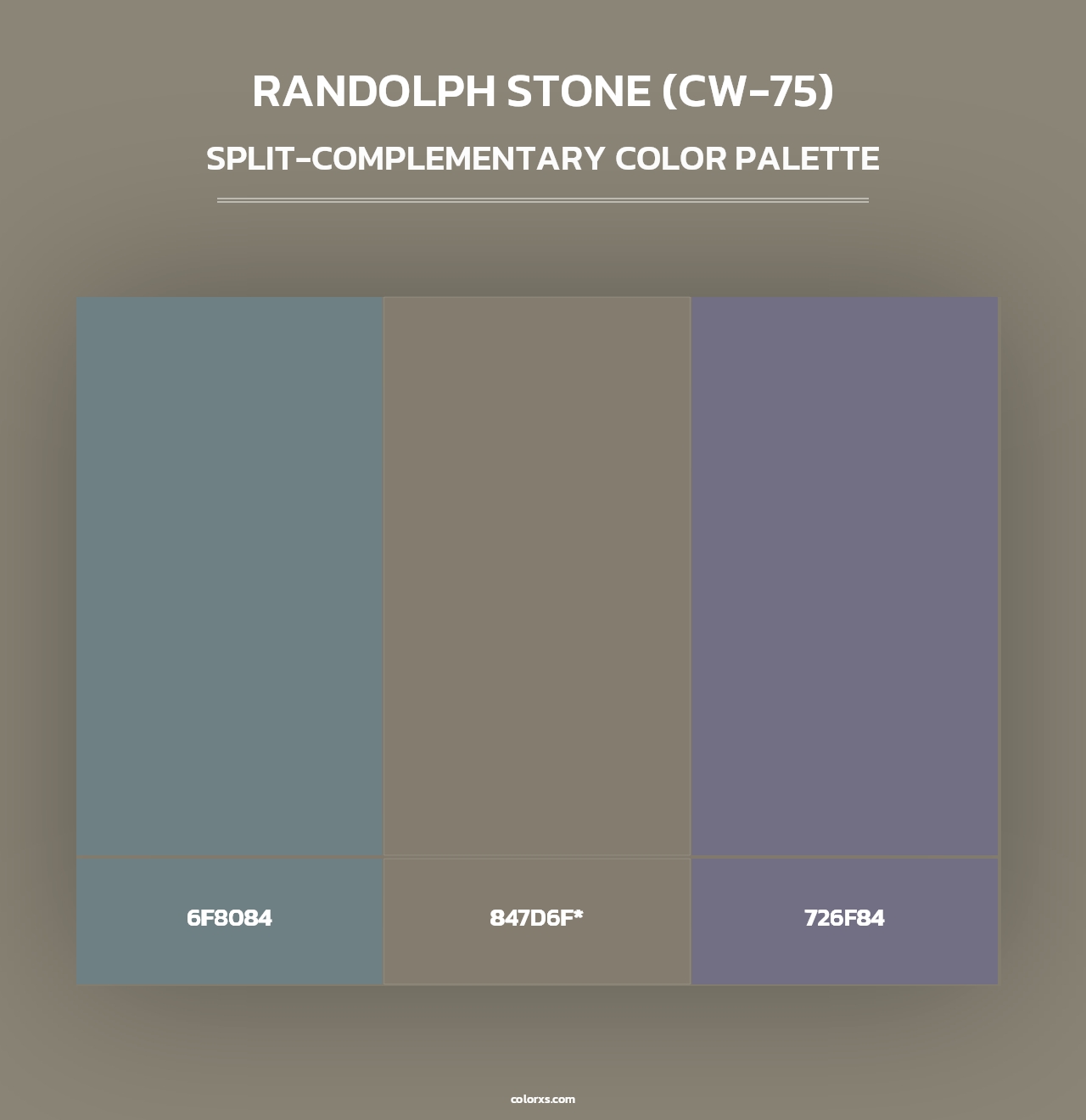 Randolph Stone (CW-75) - Split-Complementary Color Palette