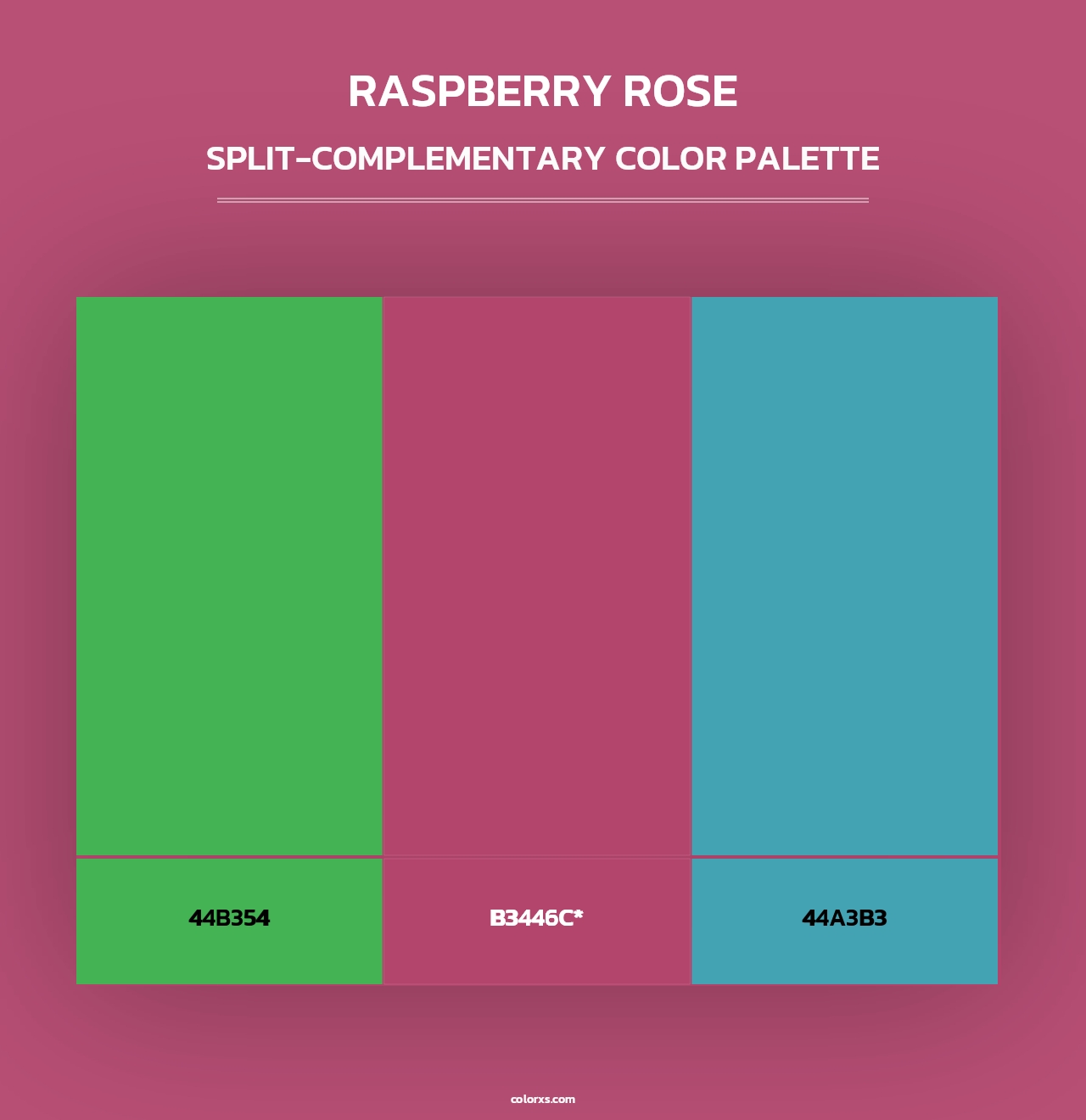 Raspberry Rose - Split-Complementary Color Palette