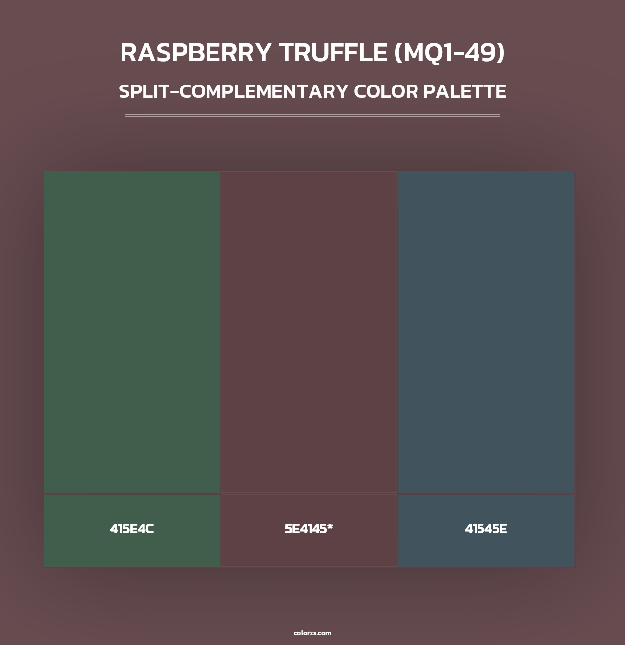 Raspberry Truffle (MQ1-49) - Split-Complementary Color Palette