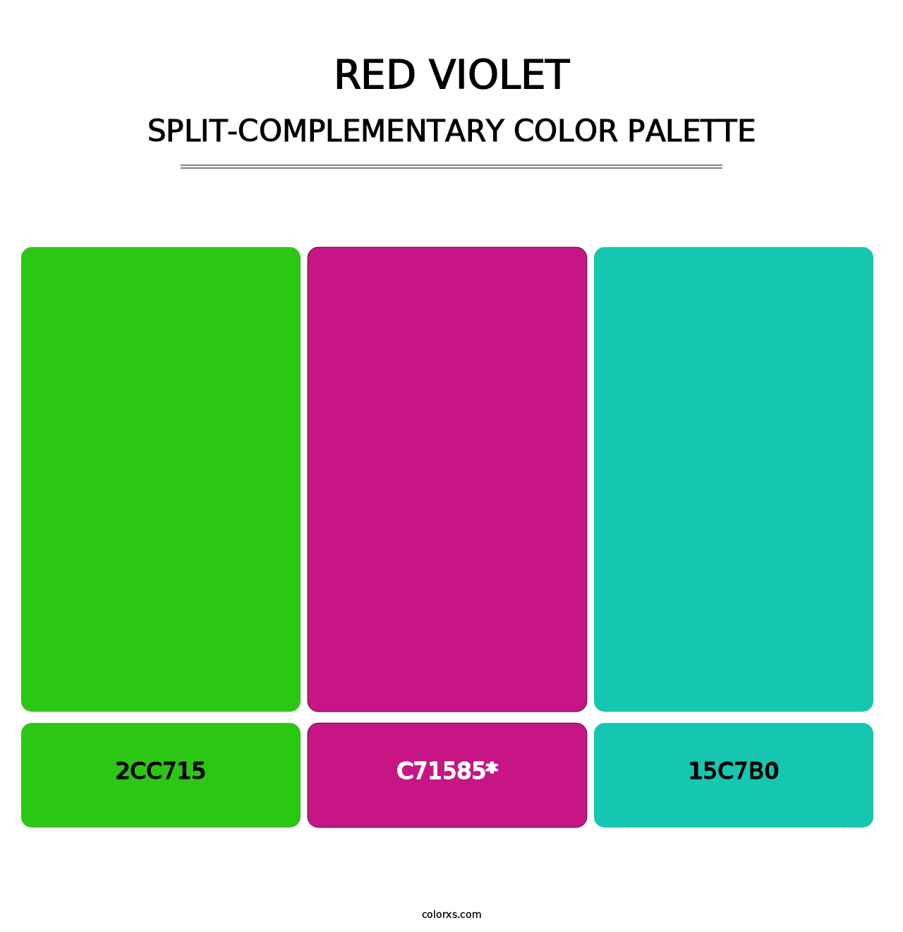 Red Violet - Split-Complementary Color Palette