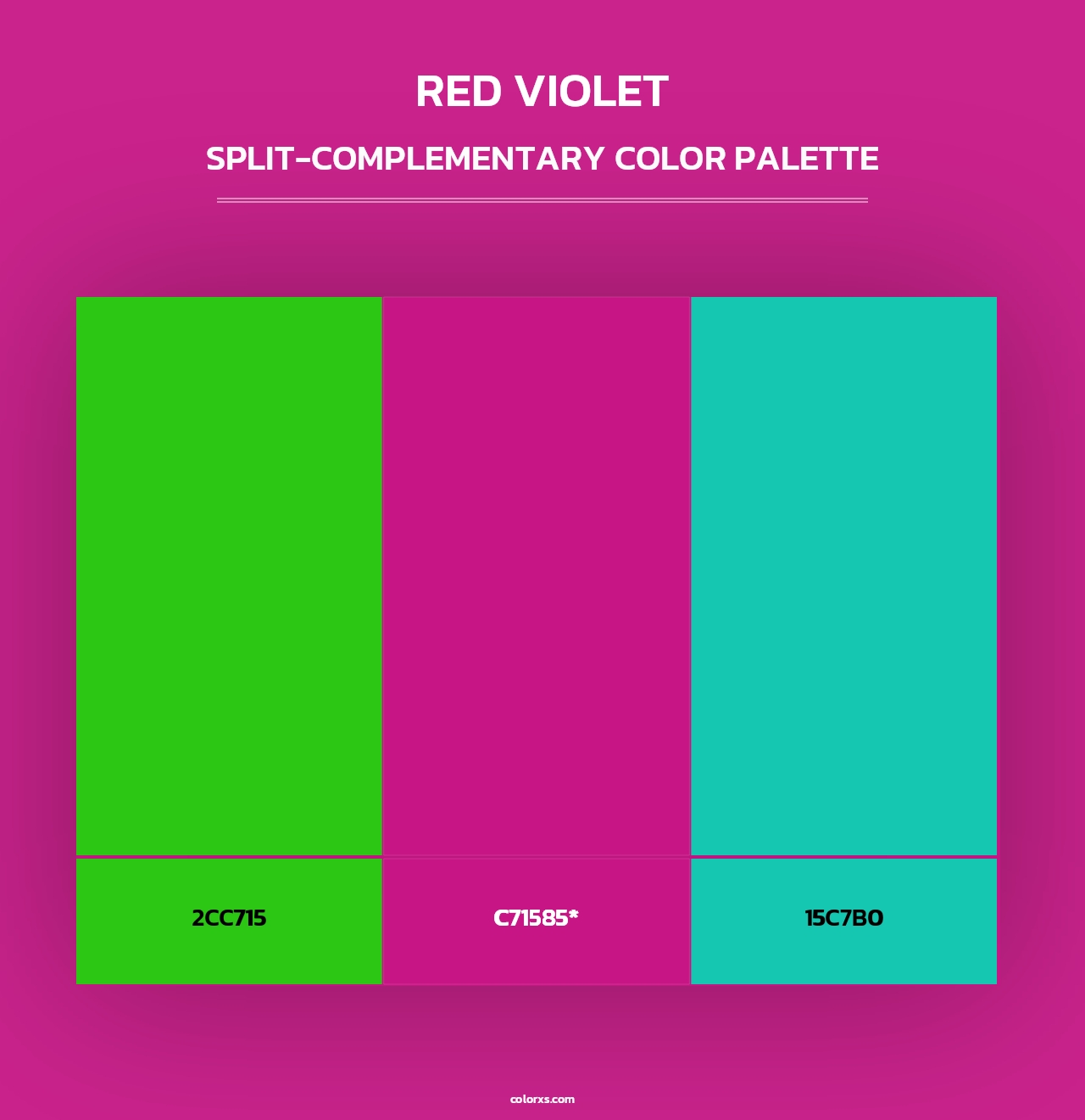 Red Violet - Split-Complementary Color Palette