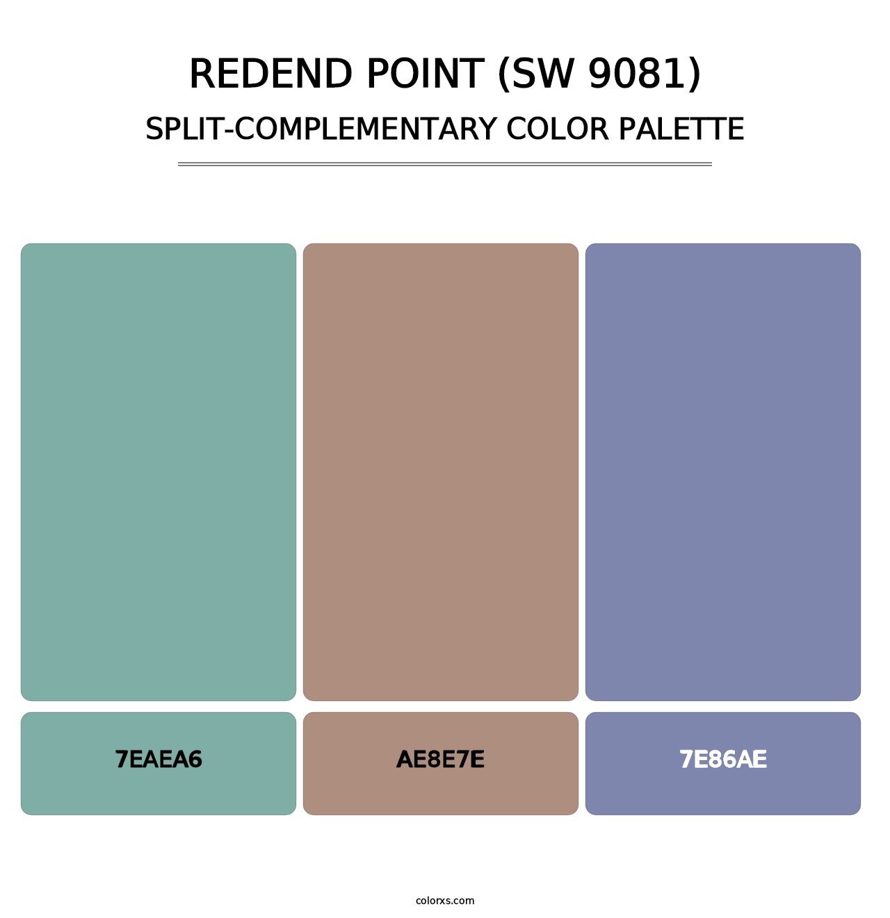Redend Point (SW 9081) - Split-Complementary Color Palette