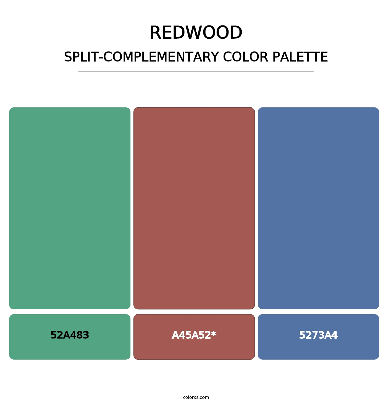 Redwood - Split-Complementary Color Palette